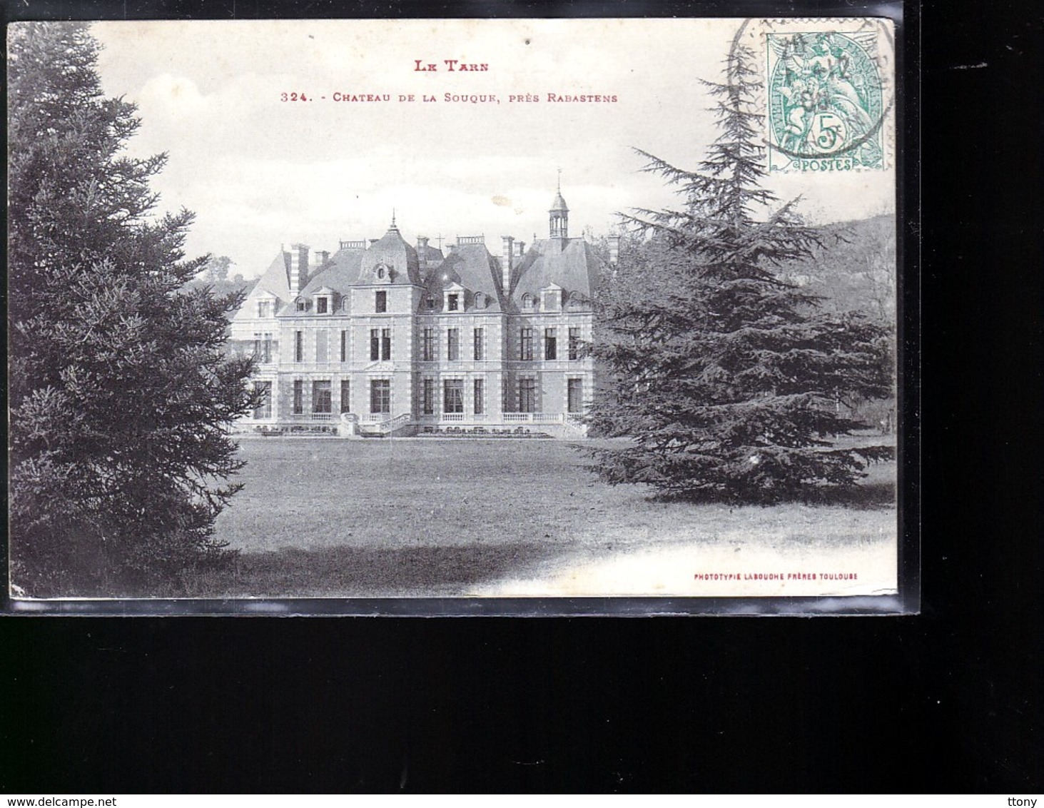 Cpa : Château De La Souque  , Près De Rabastens  Carte écrite - Rabastens