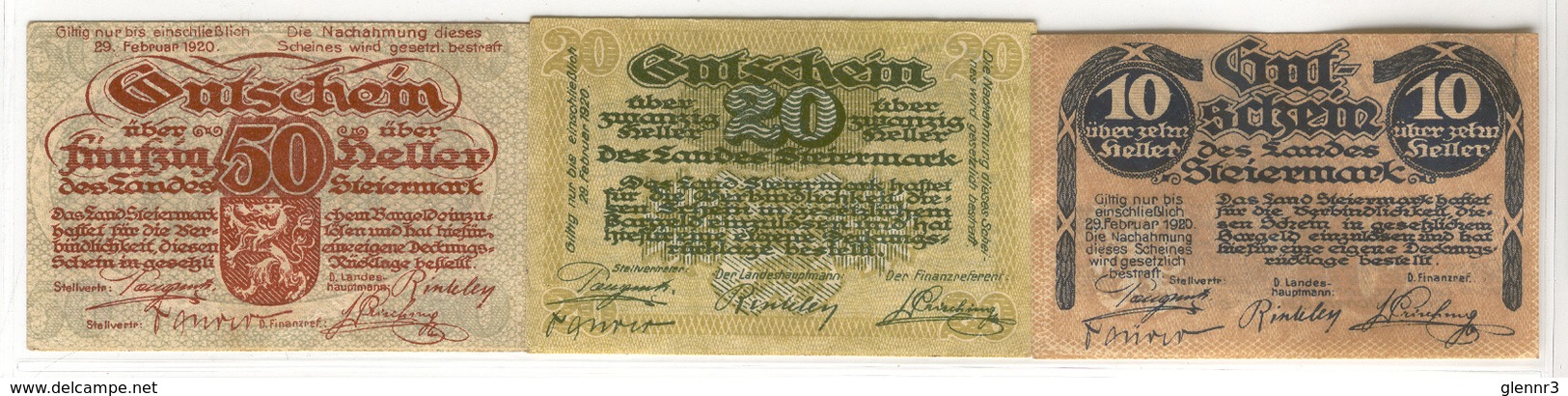 AUSTRIA NOTGELD 1014 Steiermark Lot 2 - Austria