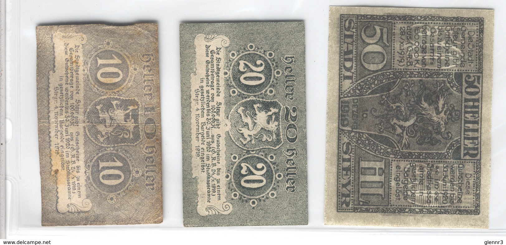 AUSTRIA NOTGELD 1034 Steyr - Oesterreich