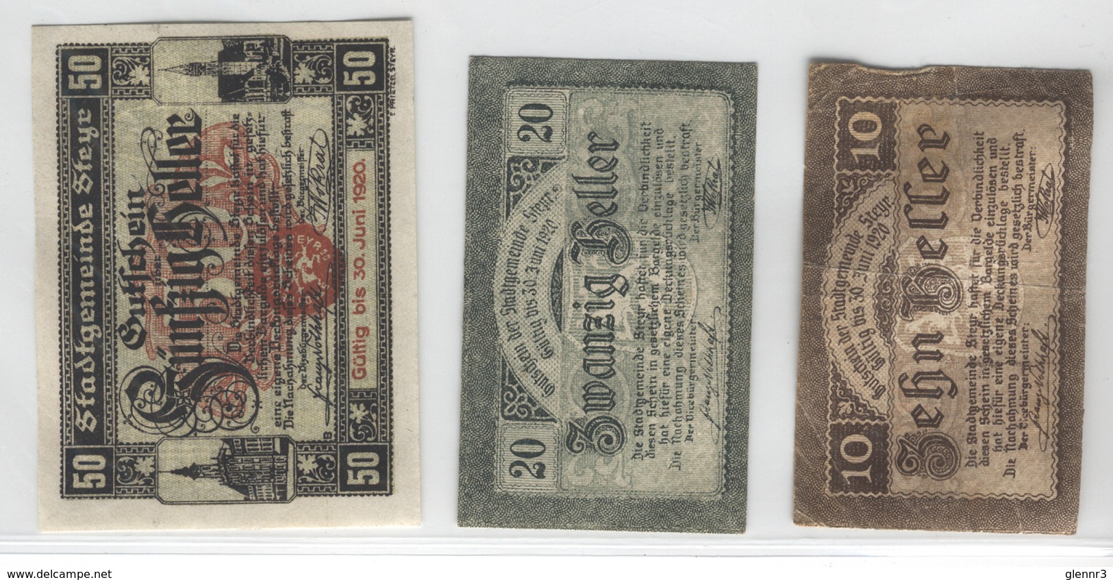 AUSTRIA NOTGELD 1034 Steyr - Austria