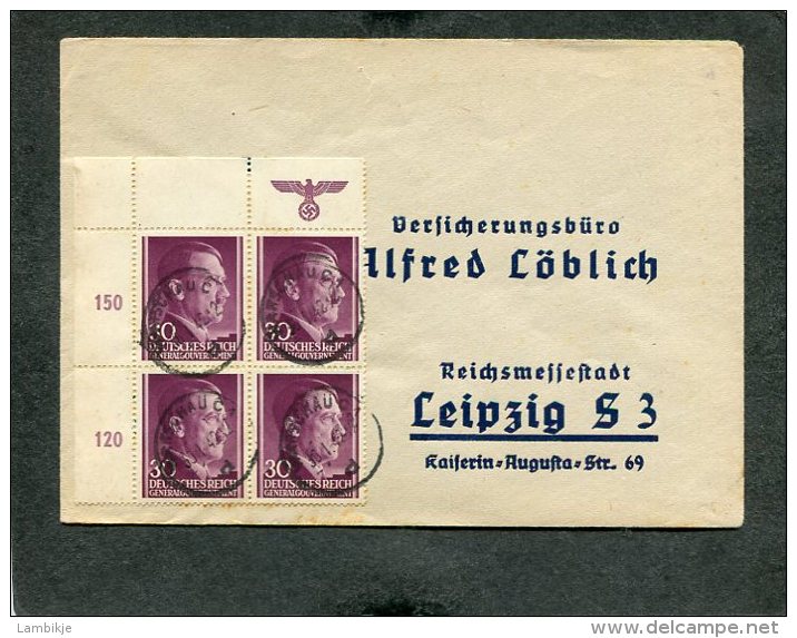 Deutsches Reich General Gouvernement Brief 1942 - Occupation 1938-45