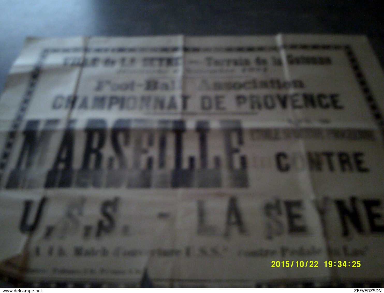 13 MARSEILLE AFFICHE SPORT FOOT BALL LA SEYNE VAR PROVENCE - Affiches