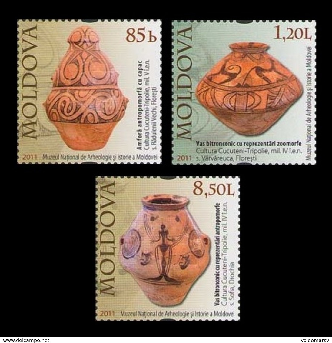 Moldova 2011 Mih. 729Sw/31Sw Pottery Of Cucuteni–Trypillia Culture MNH ** - Moldawien (Moldau)