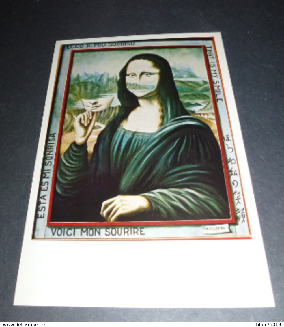 Carte Postale - Mona Lisa - La Joconde - Mathelin "Voici Mon Sourire" - Publicidad