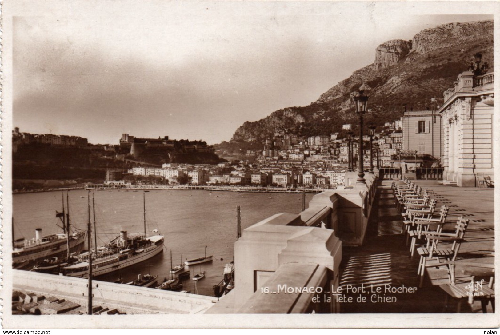 MONACO-LE PORT,LE ROCHER ET TETE DE CHIEN-1931 - Kathedrale Notre-Dame-Immaculée