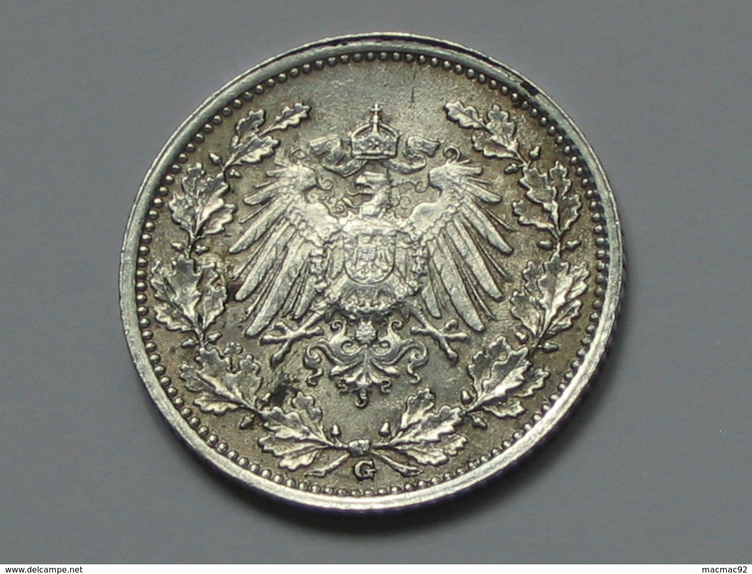 1/2 Mark 1916 G - Germany  - ALLEMAGNE - Deutsches Reich **** EN ACHAT IMMEDIAT ***** - 1/2 Mark