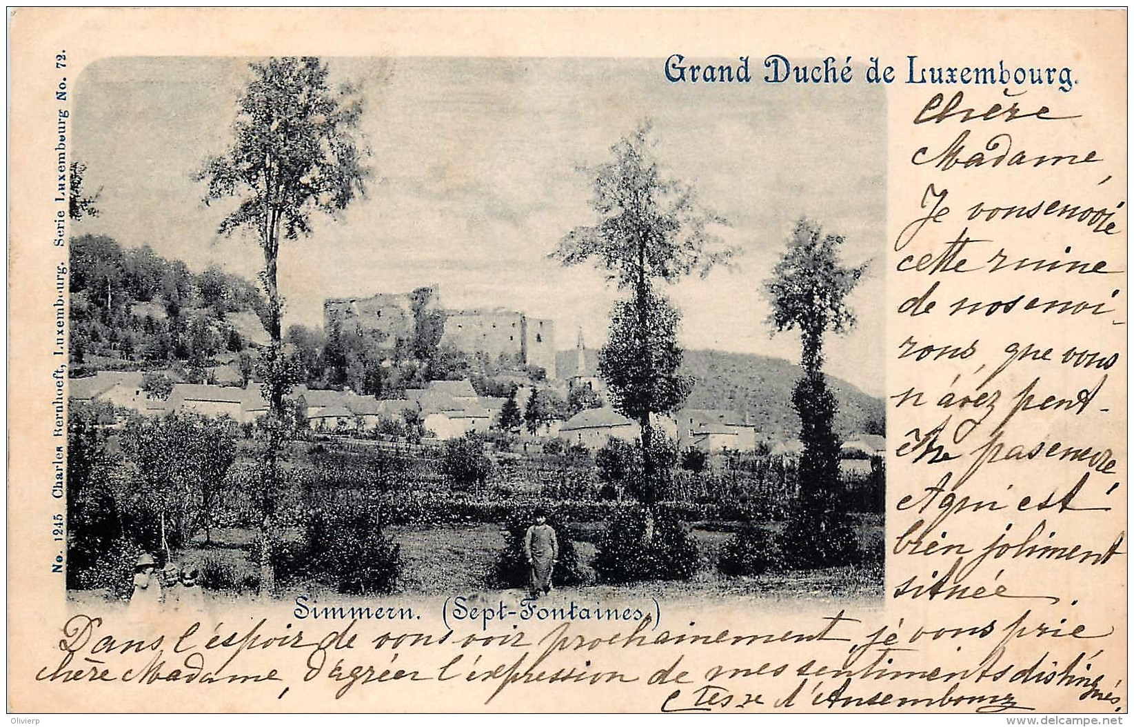 Luxembourg -  Simmern ( Sept-Fontaines ) - Edit. Ch. Bernhoeft N° 72 - 1899 - Sonstige & Ohne Zuordnung