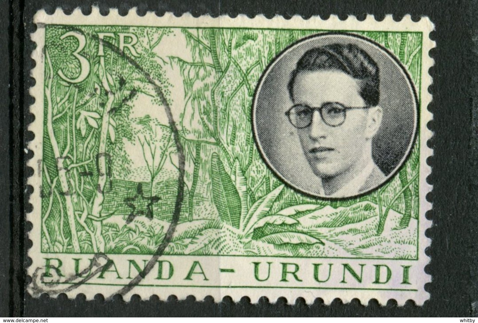 Ruanda-Urundi 1955 3fr King Baudouin Issue #134 - Used Stamps