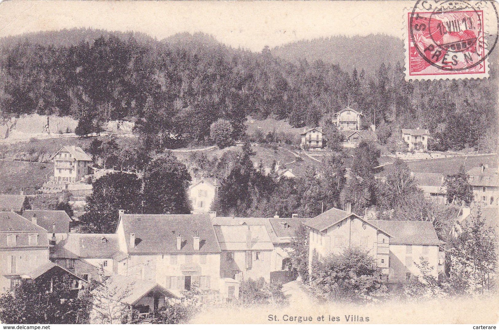 SUISSE,SWITZERLAND,SWISS, HELVETIA,SCHWEIZ,SVIZZERA,SAINT CERGUE  EN 1910,VAUD,NYON - Saint-Cergue