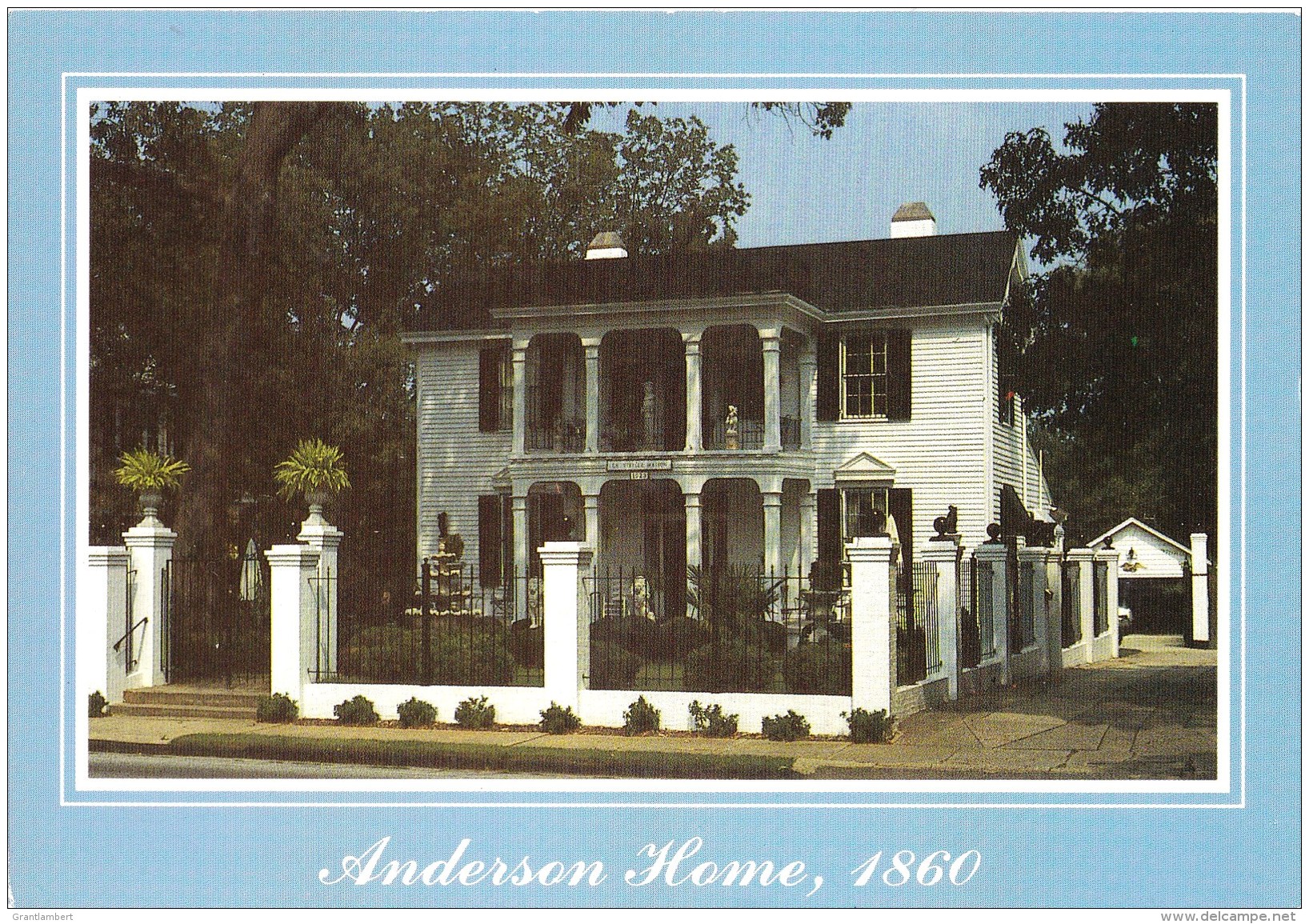 Old Anderson Home, 1860, Anderson, South Carolina, USA Unused - Anderson