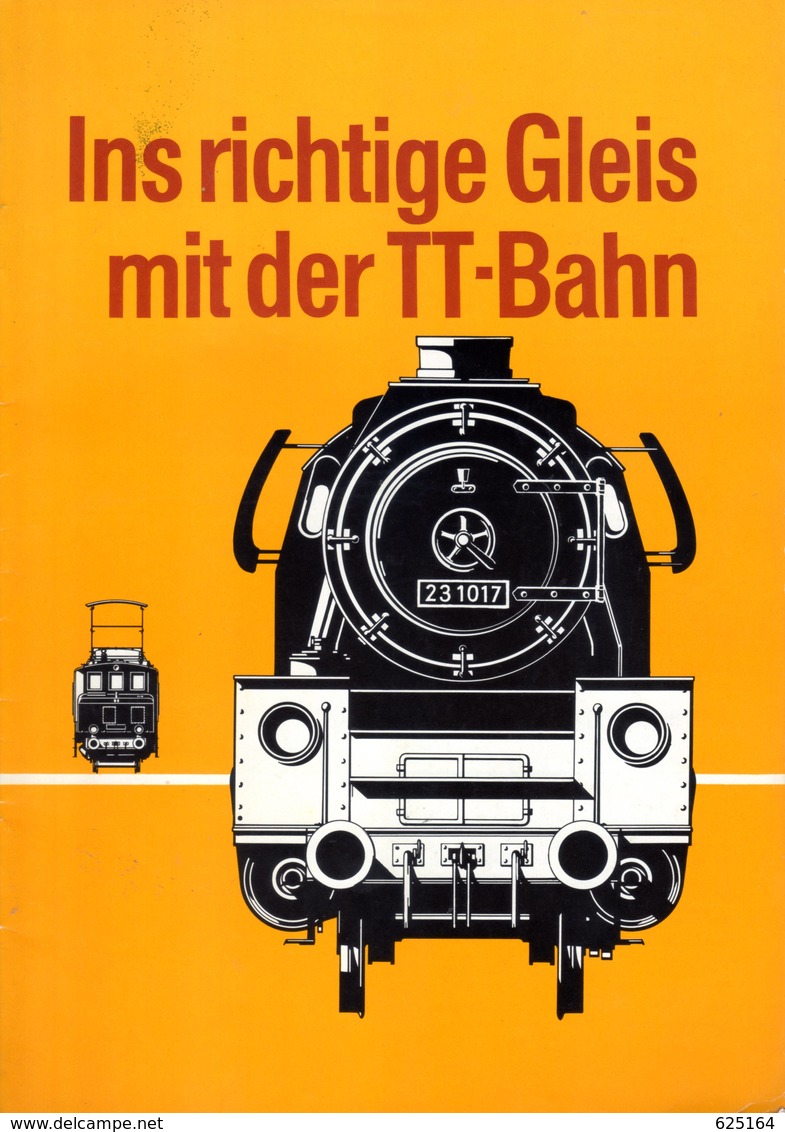 Catalogue Berliner TT Bahn 1971 Ins Richtige Gleis Mit Der TT-Bahn DDR - German
