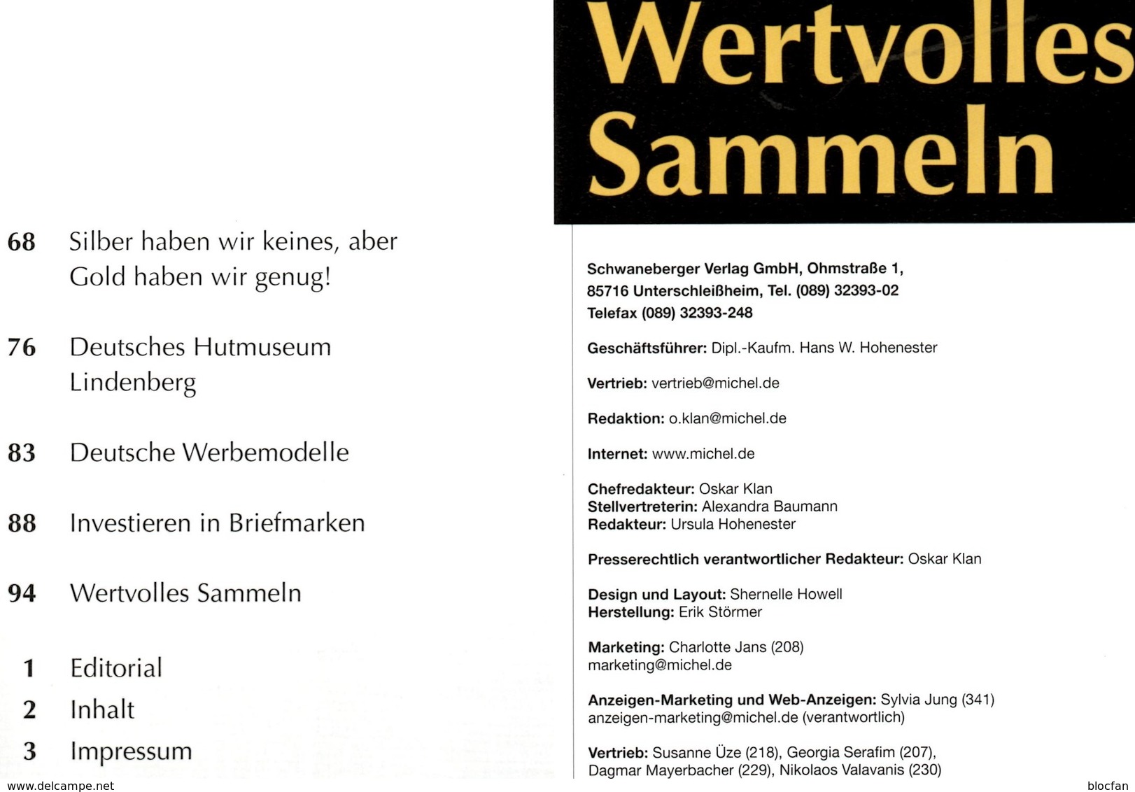 alle 7 Magazine #1 bis 7 Wertvolles Sammeln MICHEL neu 104€ luxus information in the world special magacine Germany