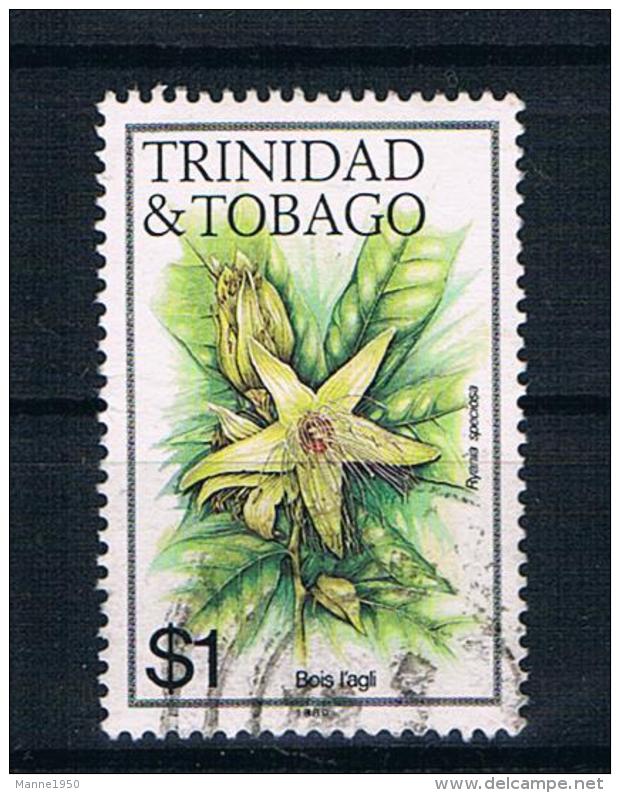 Trinidad &amp; Tobago Blumen 1989 Mi. Nr. 489VII Gestempelt - Trinidad & Tobago (1962-...)