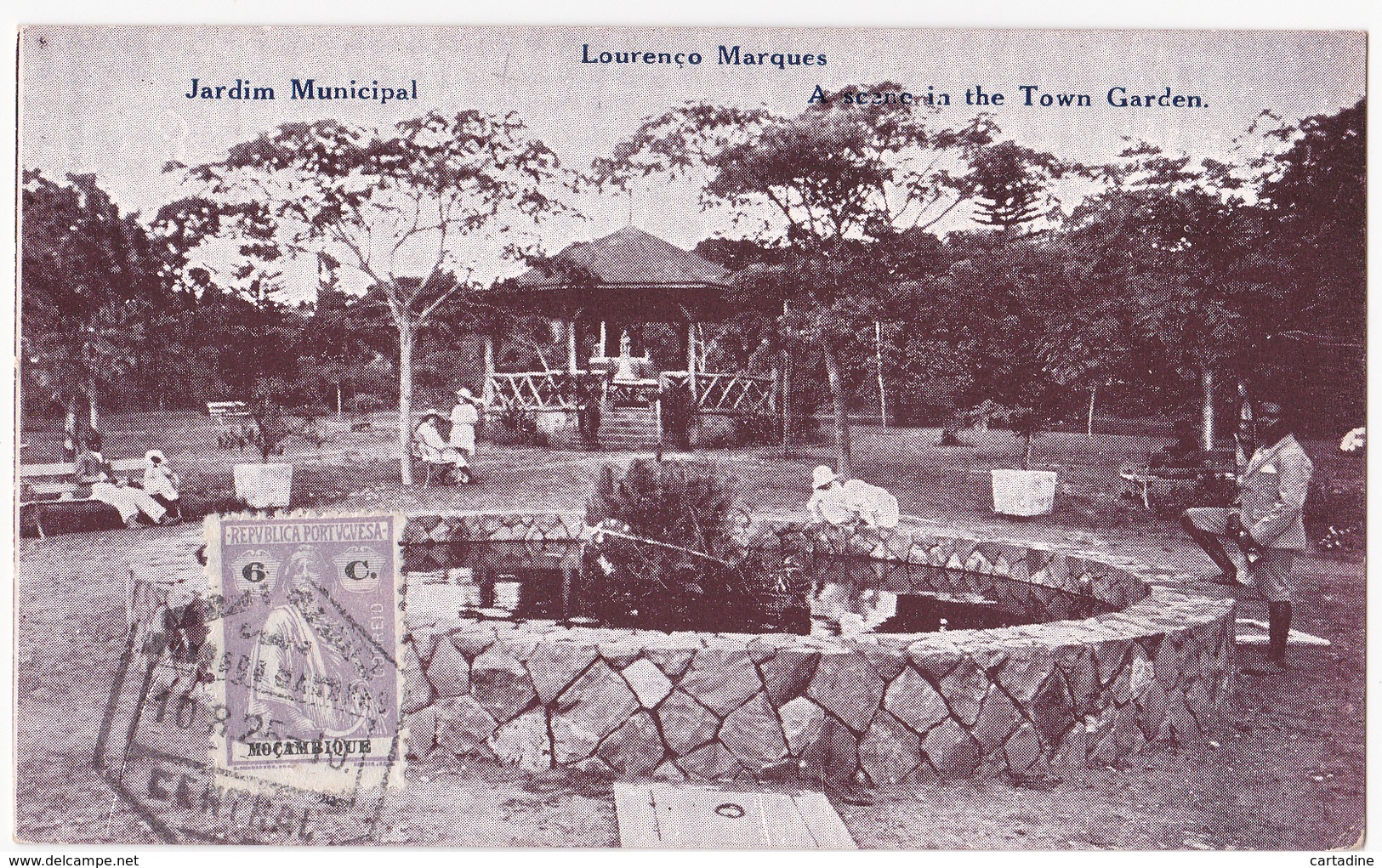 CPA - Mozambique - Lourenço Marques - Jardim Municipal (maputo, Tunduru, Vasco Da Gama)- 1919 - Mozambique