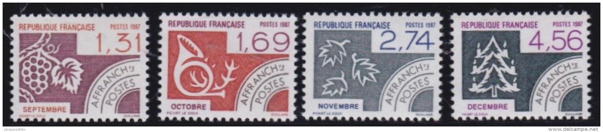 France   .    Yvert    Pré   194/197        .           **   .   Neuf  SANS Charniere  .   /   .    MNH - 1964-1988