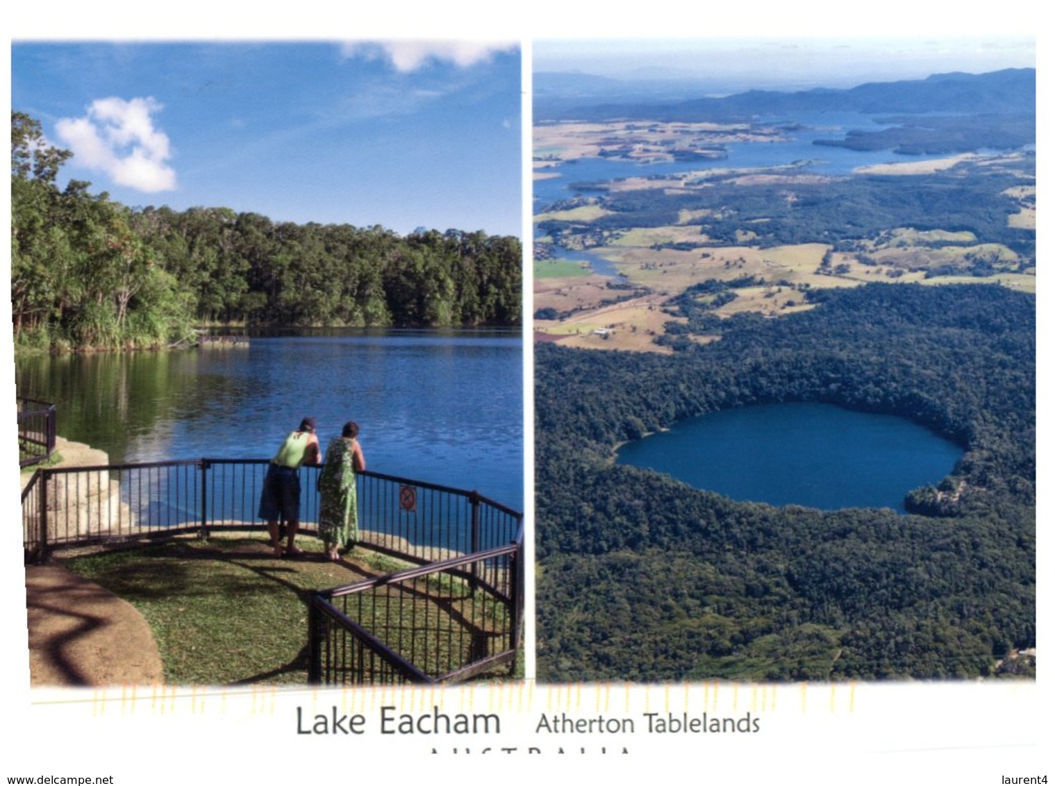 (DEL 561) Australia - With Stamp At Back Of Card - QLD - Lake Eacham - Atherton Tablelands