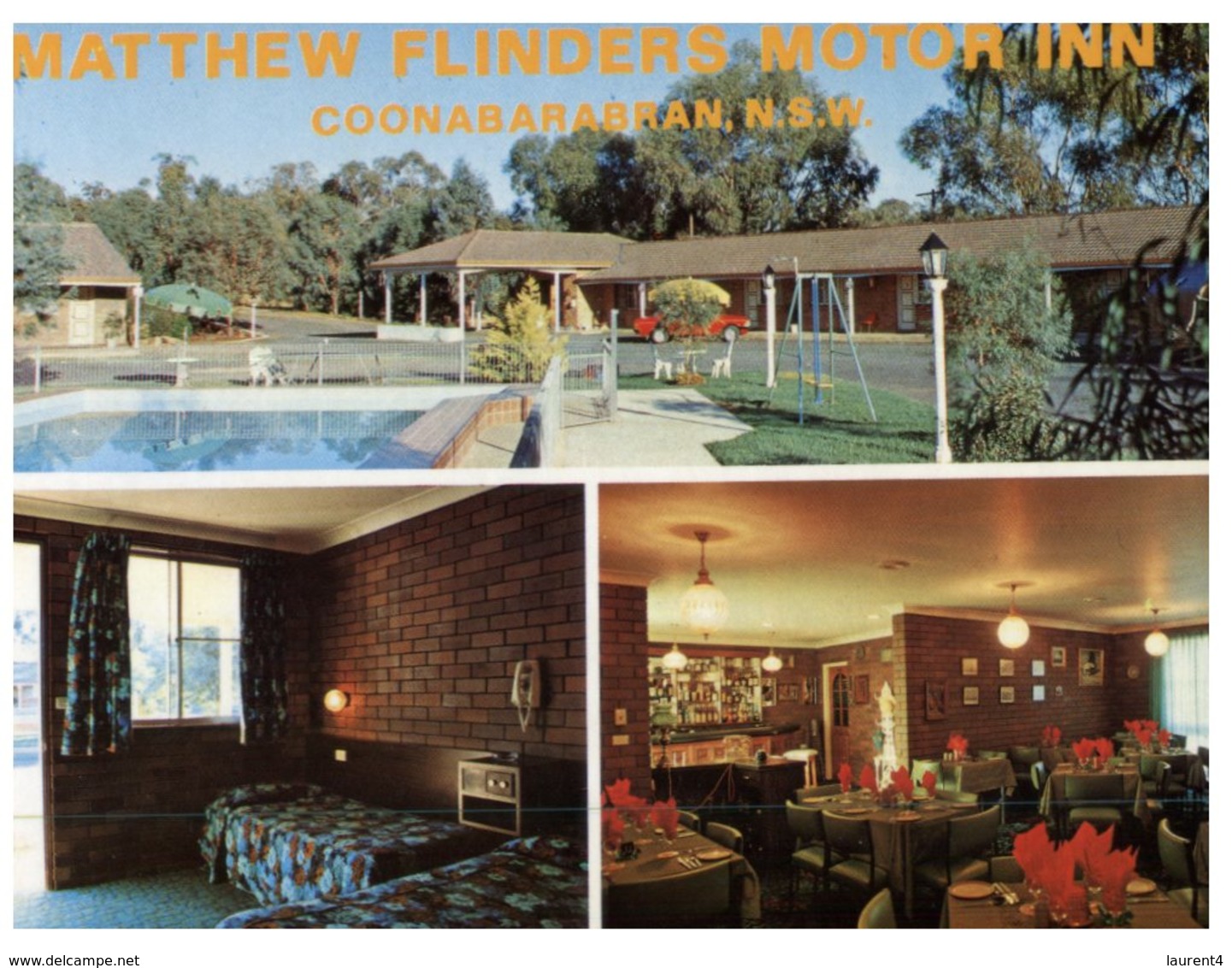 (DEL 561) Australia - (with Stamp At Back Of Card) - NSW - Flinders Motor Inn - Sunshine Coast