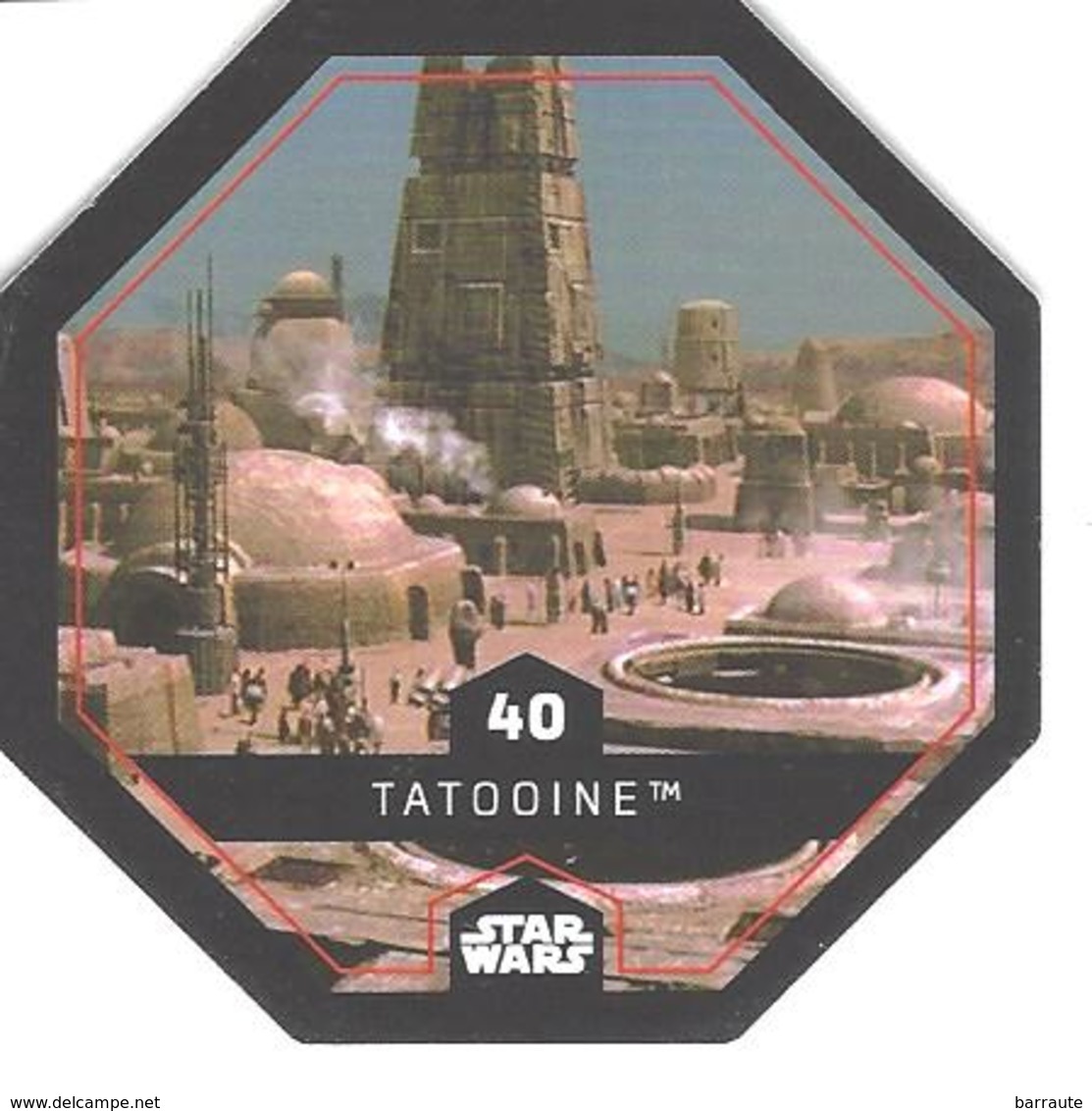 JETON LECLERC STAR WARS   N° 40 TATOOINE - Poder De La Fuerza