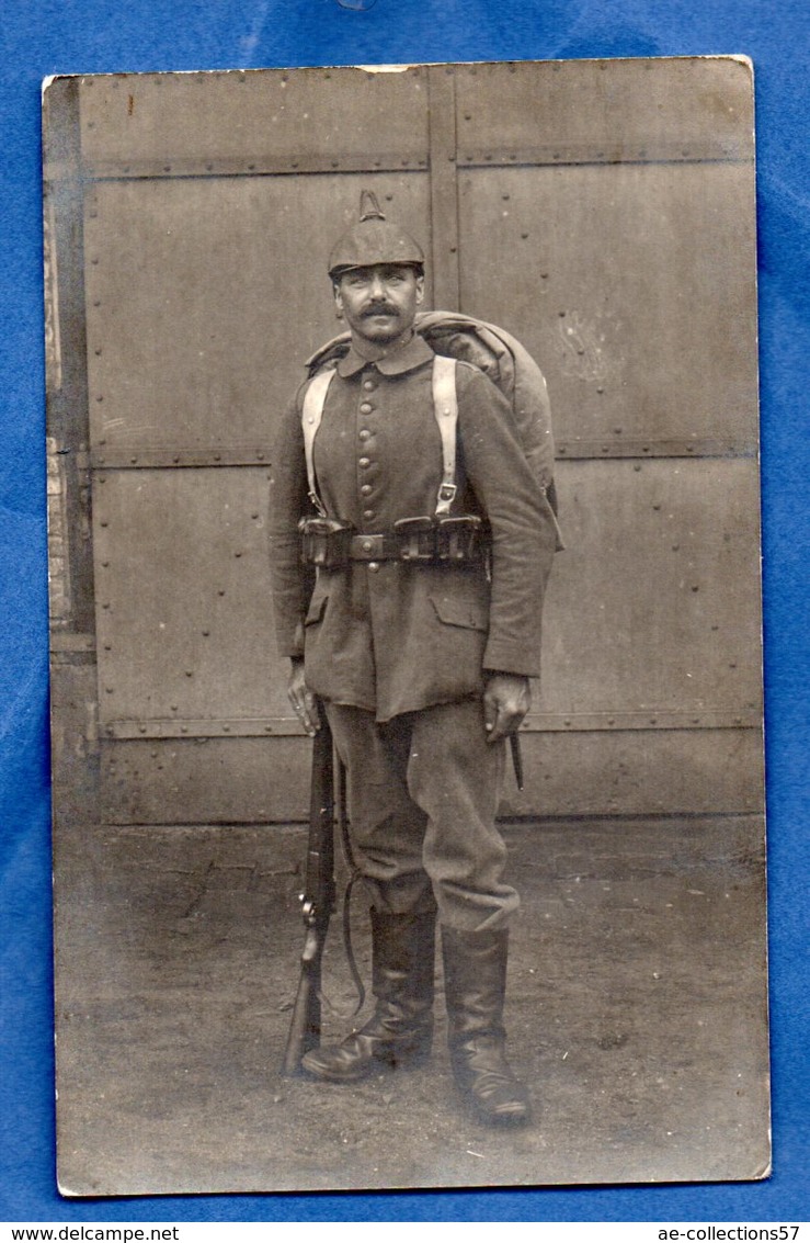 Carte Photo  --  Soldat Allemand En Uniforme - War 1914-18