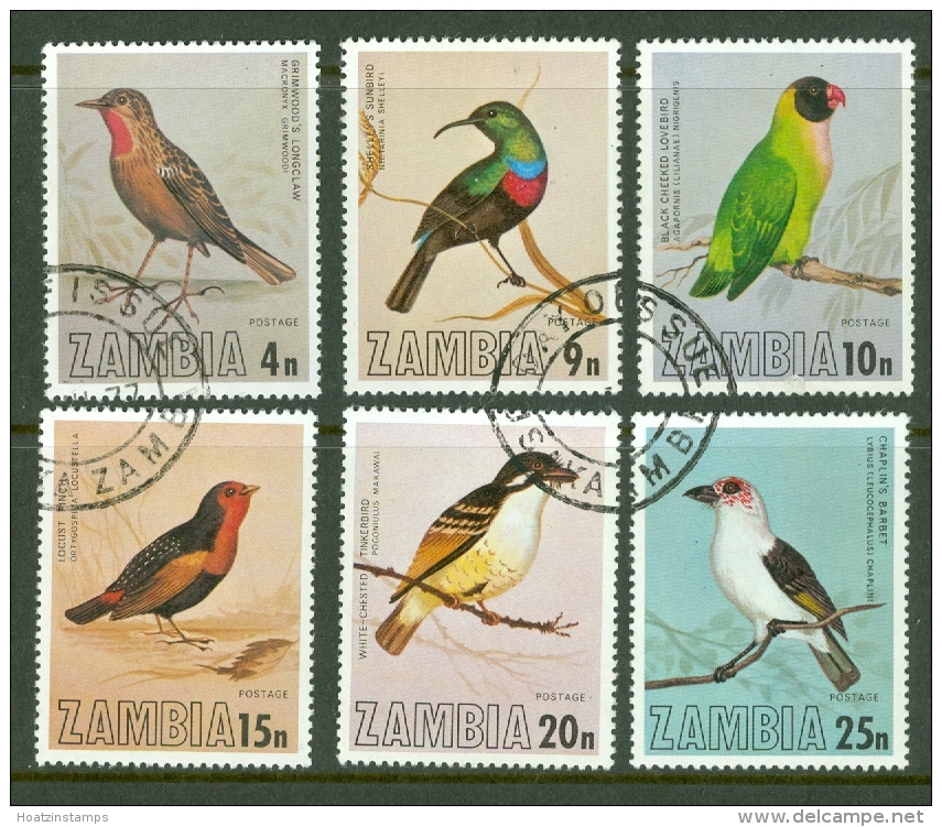 Zambia: 1977   Birds Of Zambia    Used - Zambia (1965-...)