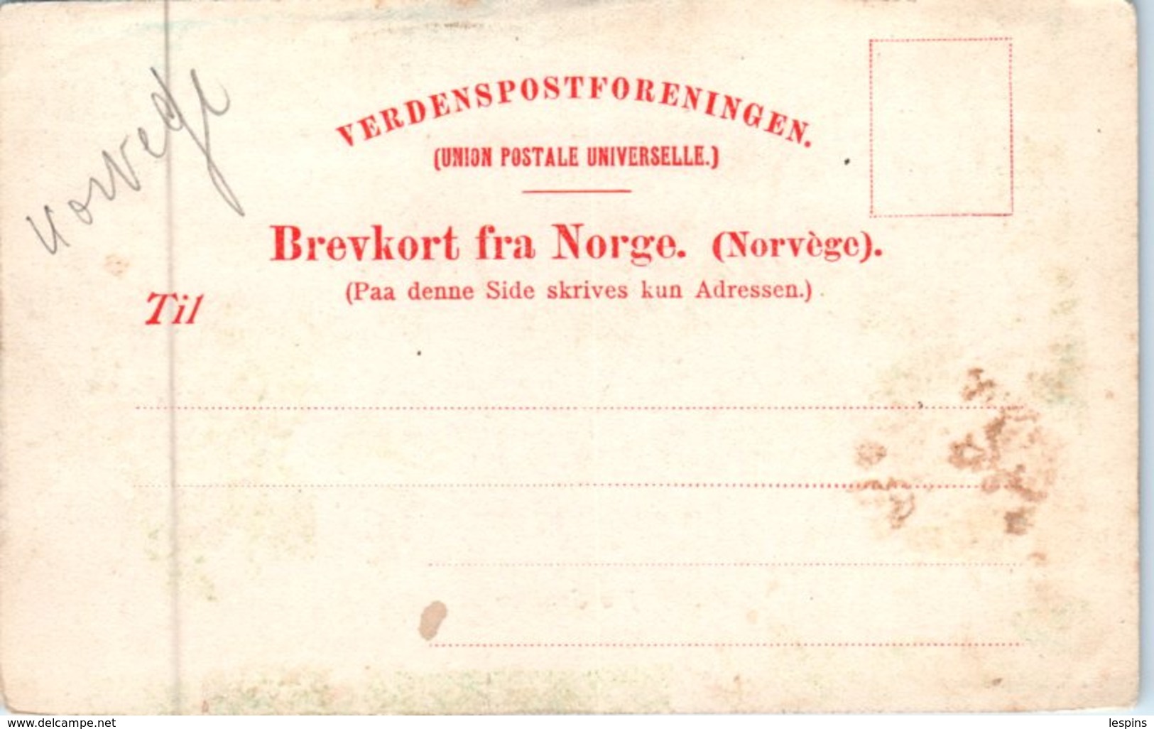 NORVEGE -- Fra Spirillen - Norvegia