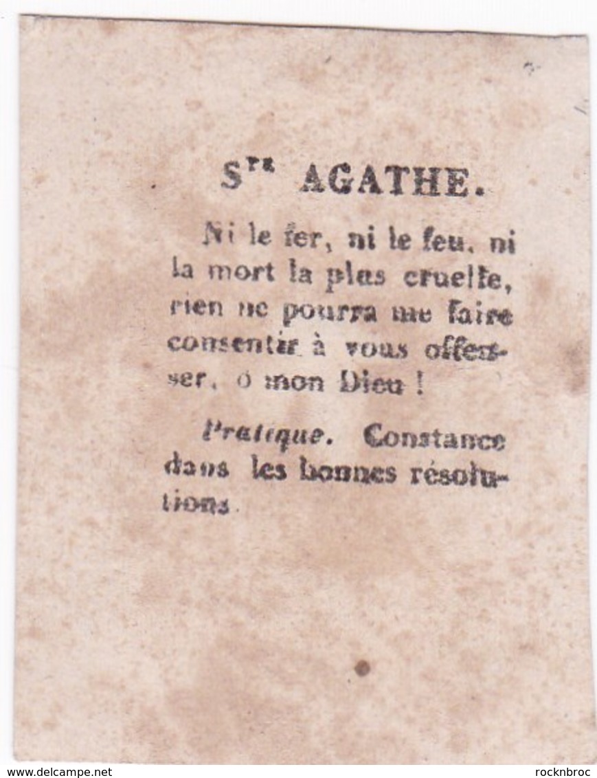 Ancien Canivet Image Pieuse Ste AGATHE - Andachtsbilder