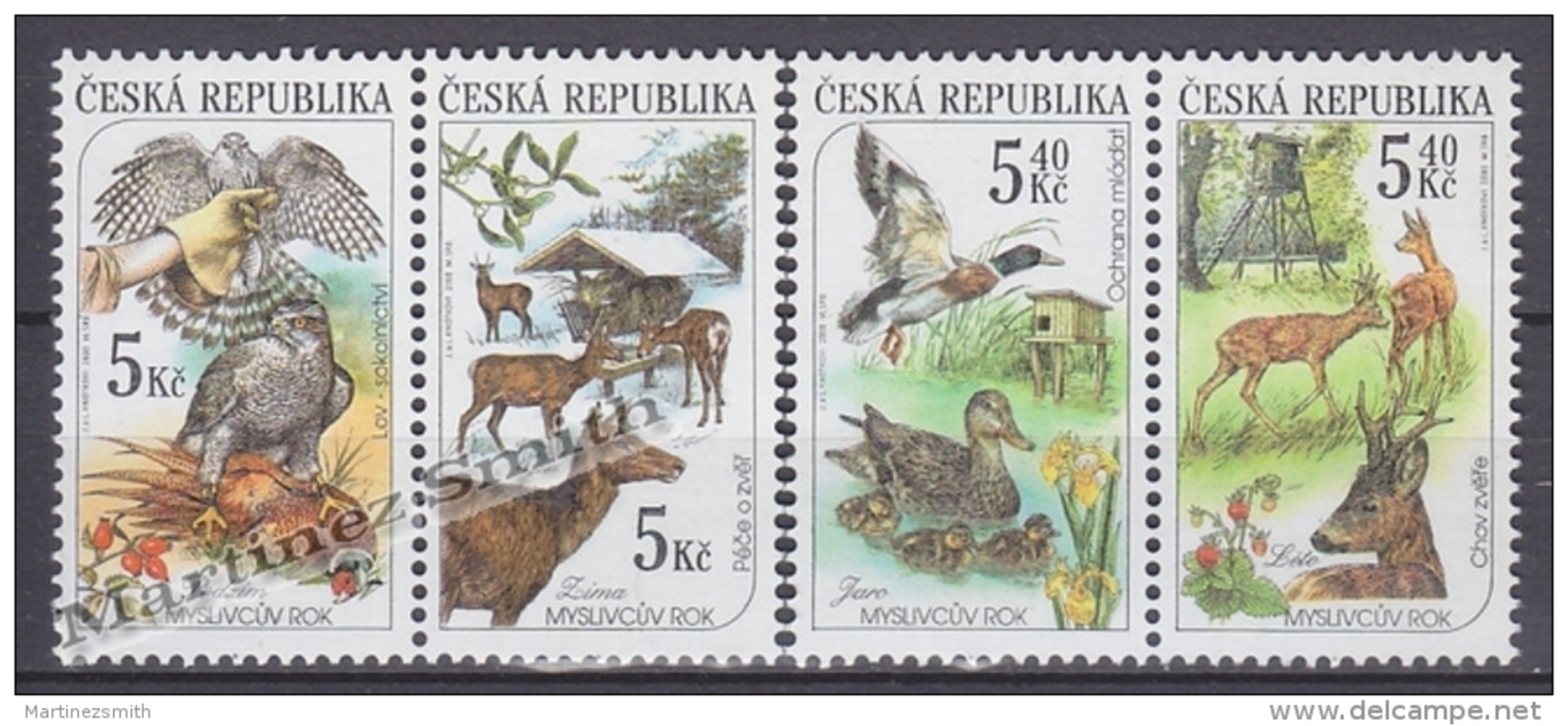 Czech Republic - Tcheque 2000 Yvert 256-59 Hunting Fauna- MNH - Neufs