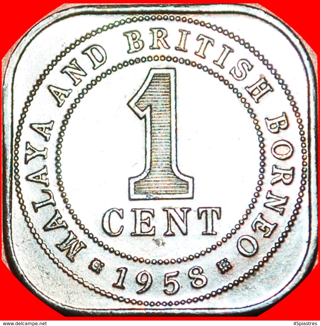 √ GREAT BRITAIN: MALAYA AND BRITISH BORNEO ★ 1 CENT 1958! LOW START ★ NO RESERVE! - Malaysie