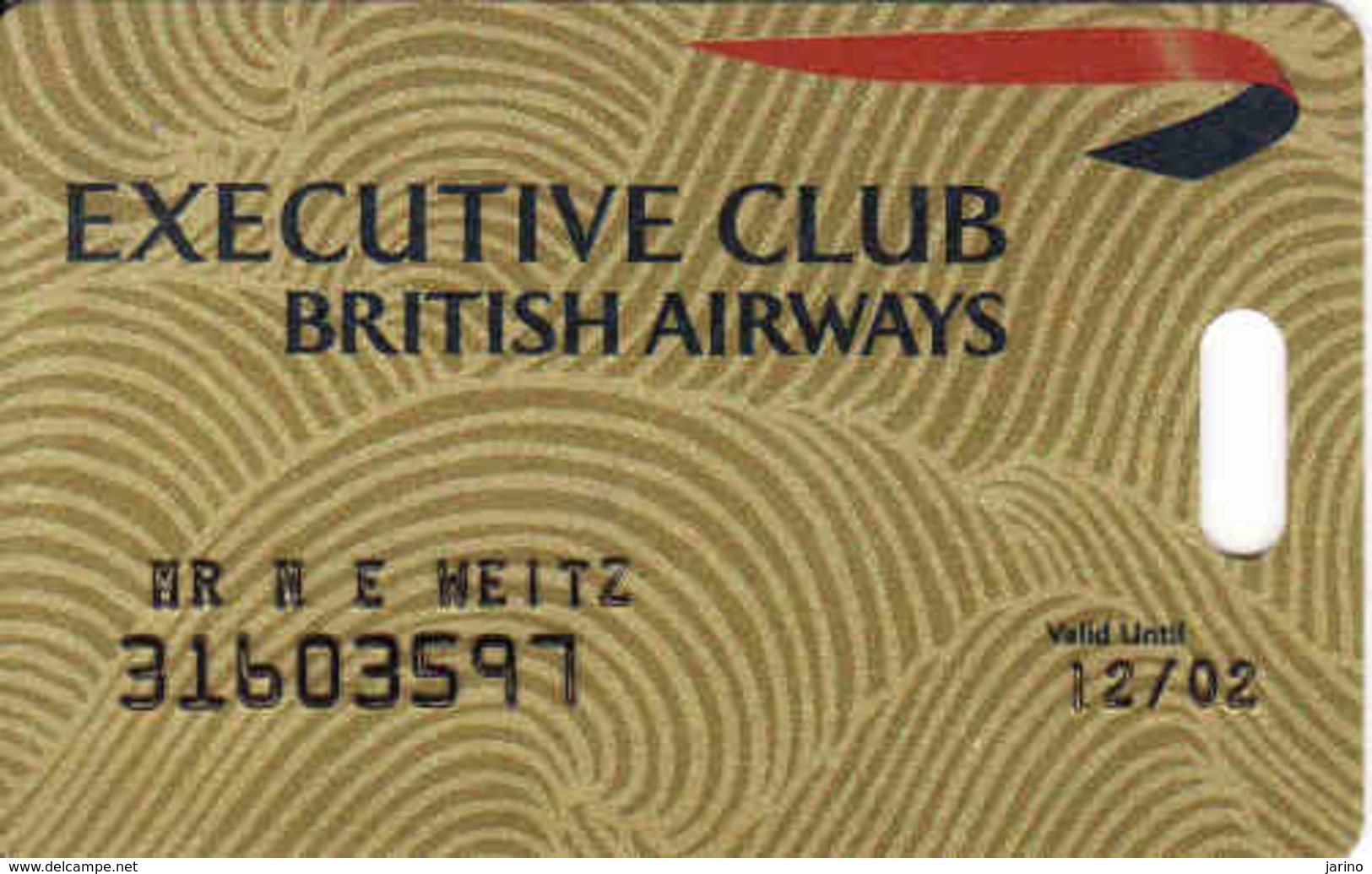 British Airways, South Africa Executive Club  Card, - Moteurs