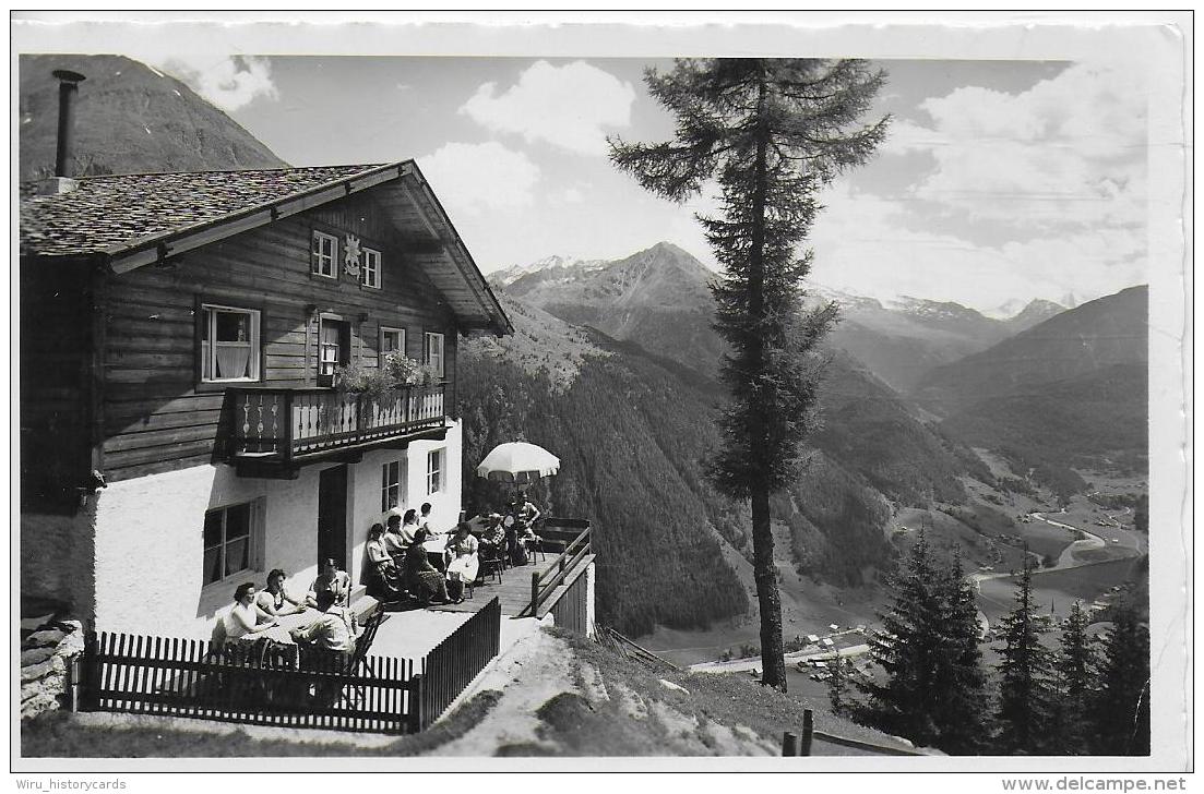 AK 0909  Edelweiß-Hütte Mit Blick Auf Sölden - Photo Lohmann Um 1950 - Sölden