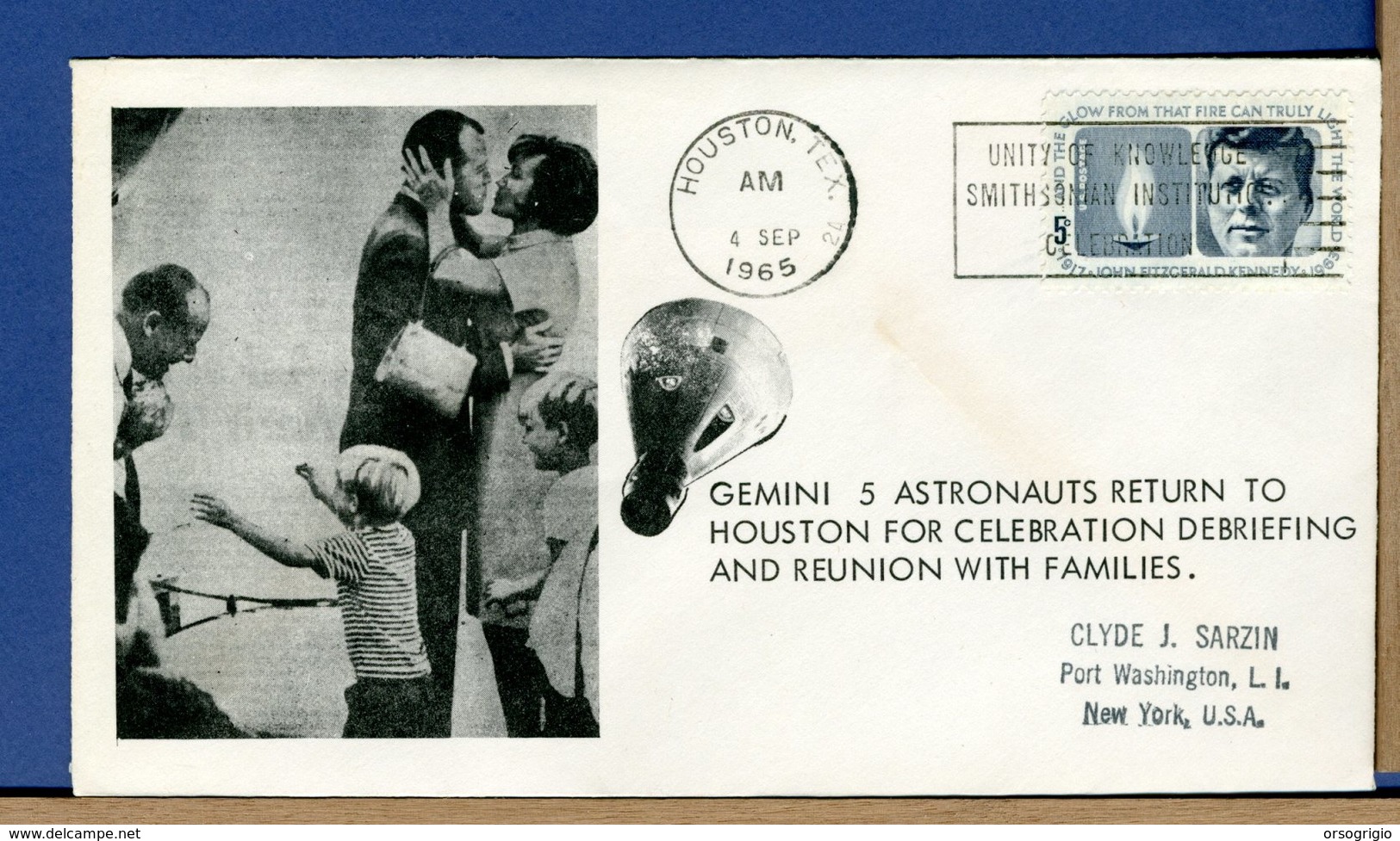 USA - 1965 - GEMINI GT-5 - 8 DAYS IN SPACE - ASTRONAUT CONRAD And COOPER RETURN TO HOUSTON - REUNION WITH FAMILIES - Estados Unidos