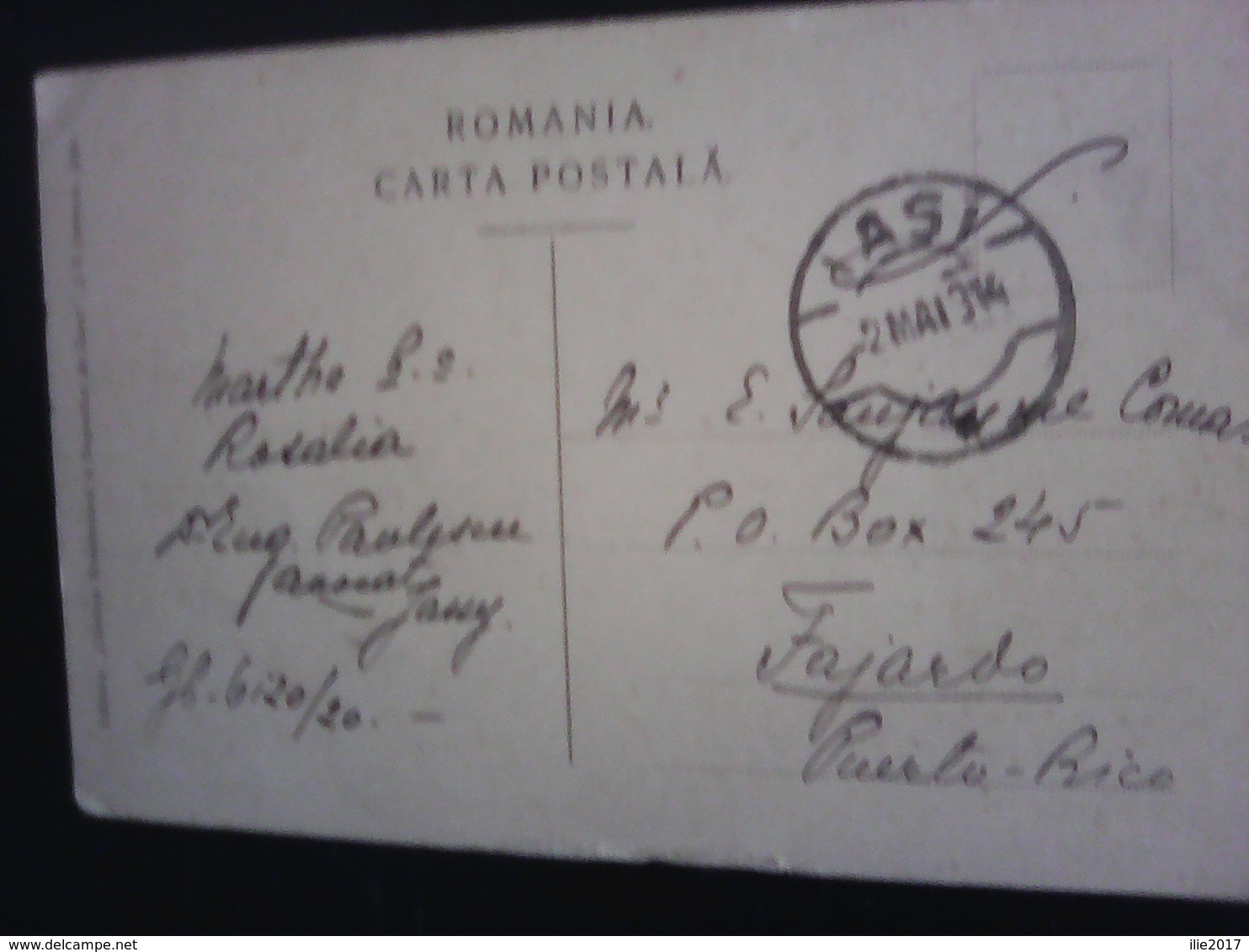 Used Postcard From Romania, Iași 1914 Casa A C Cuza, Str Codrescu - Romania