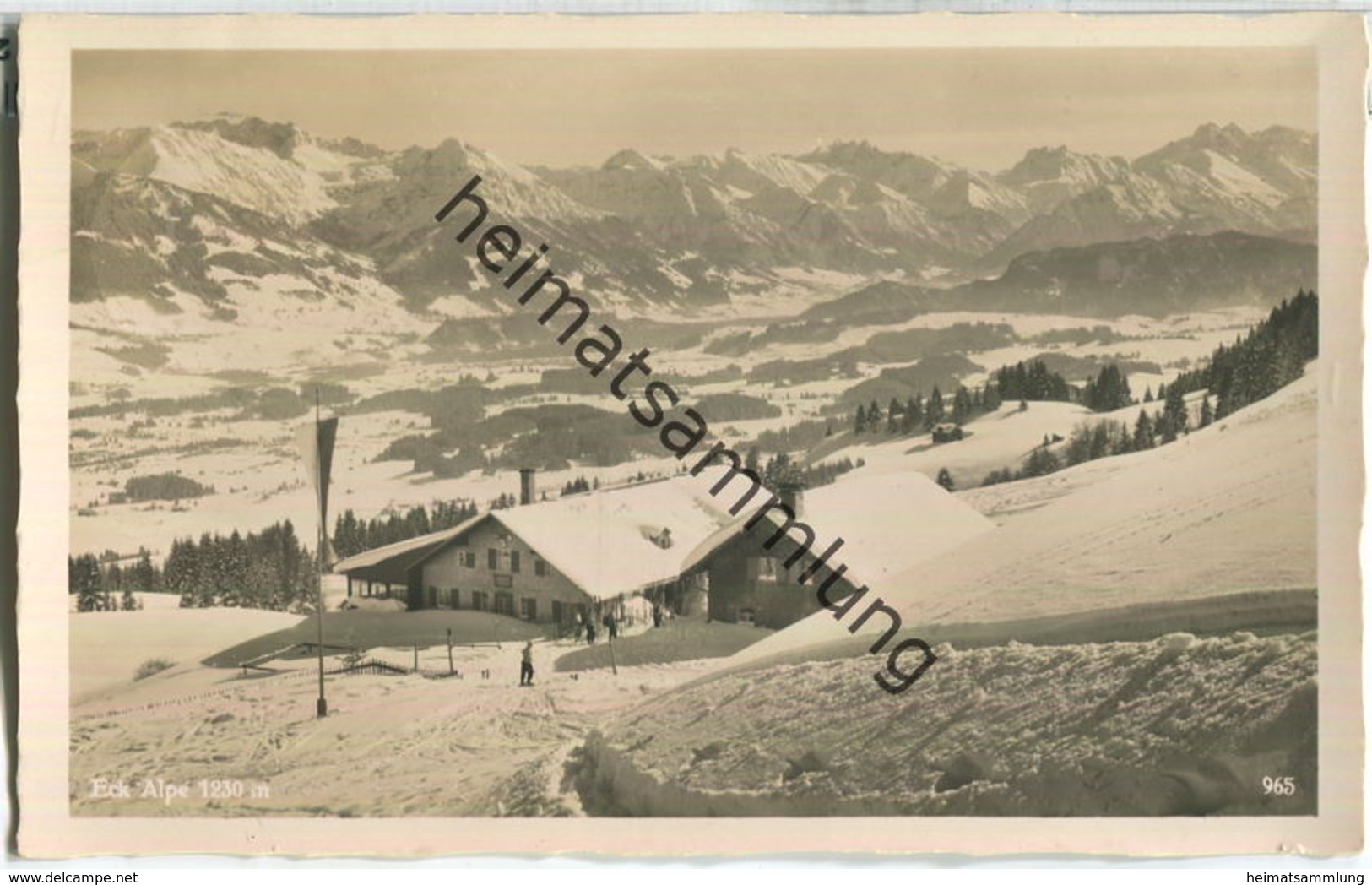 Eck Alpe - Sonthofen - Foto-Ansichtskarte - Sonthofen