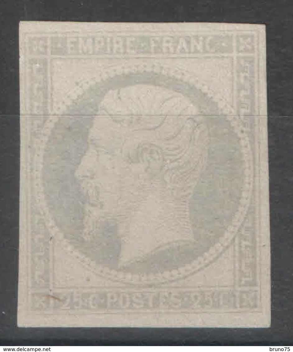 France - 25c Empire ND (*) - Essai En Gris - 1853-1860 Napoleon III