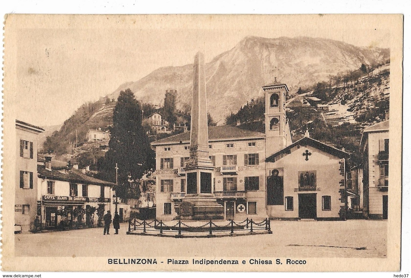 Suisse - Bellinzona - Plazza Indipendenza E Chiesa S. Rocco - Other & Unclassified