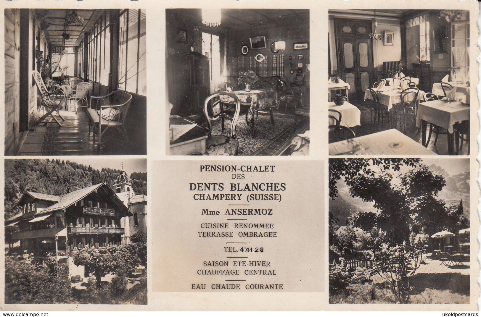 CPA  Suisse, CHAMPERY Pension-Chalet Des Dents Blanches - Champéry