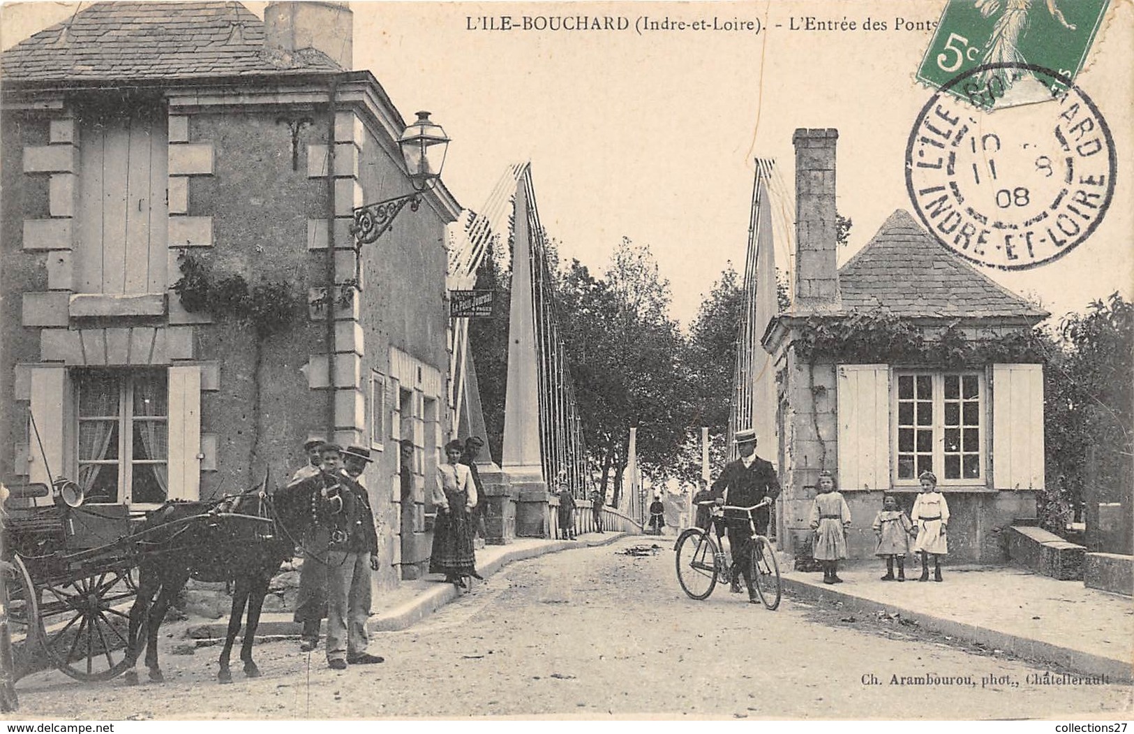 37-L'ILE-BOUCHARD- L'ENTREE DES PONTS - L'Île-Bouchard