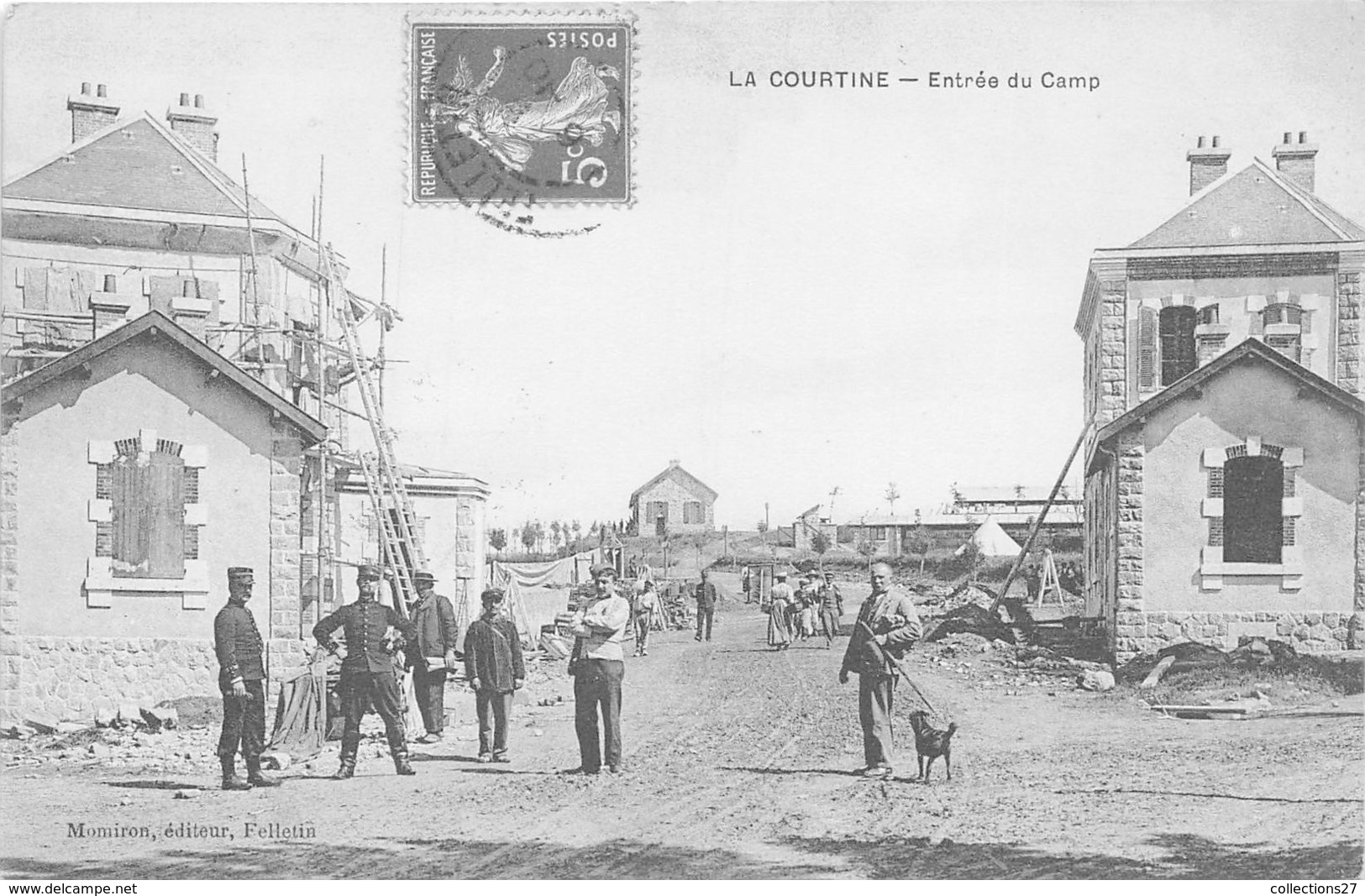 23-LA COURTINE- ENTREE DU CAMP - La Courtine
