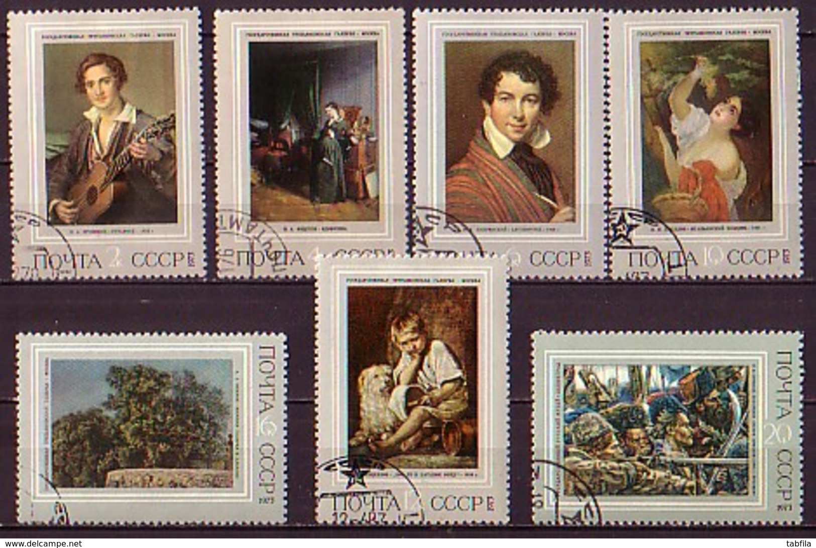 RUSSIA - UdSSR - 1973 - Tableaux De La Peintre  Russe - 7v Obl. - Used Stamps