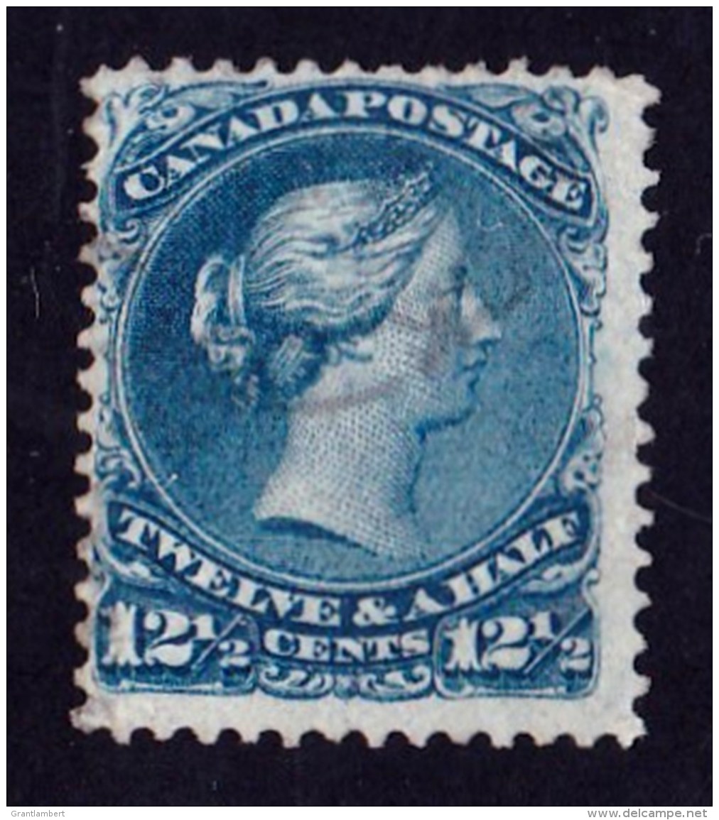 Canada 1868 Queen Victoria 121/2c Blue Used  SG 60 - - Used Stamps