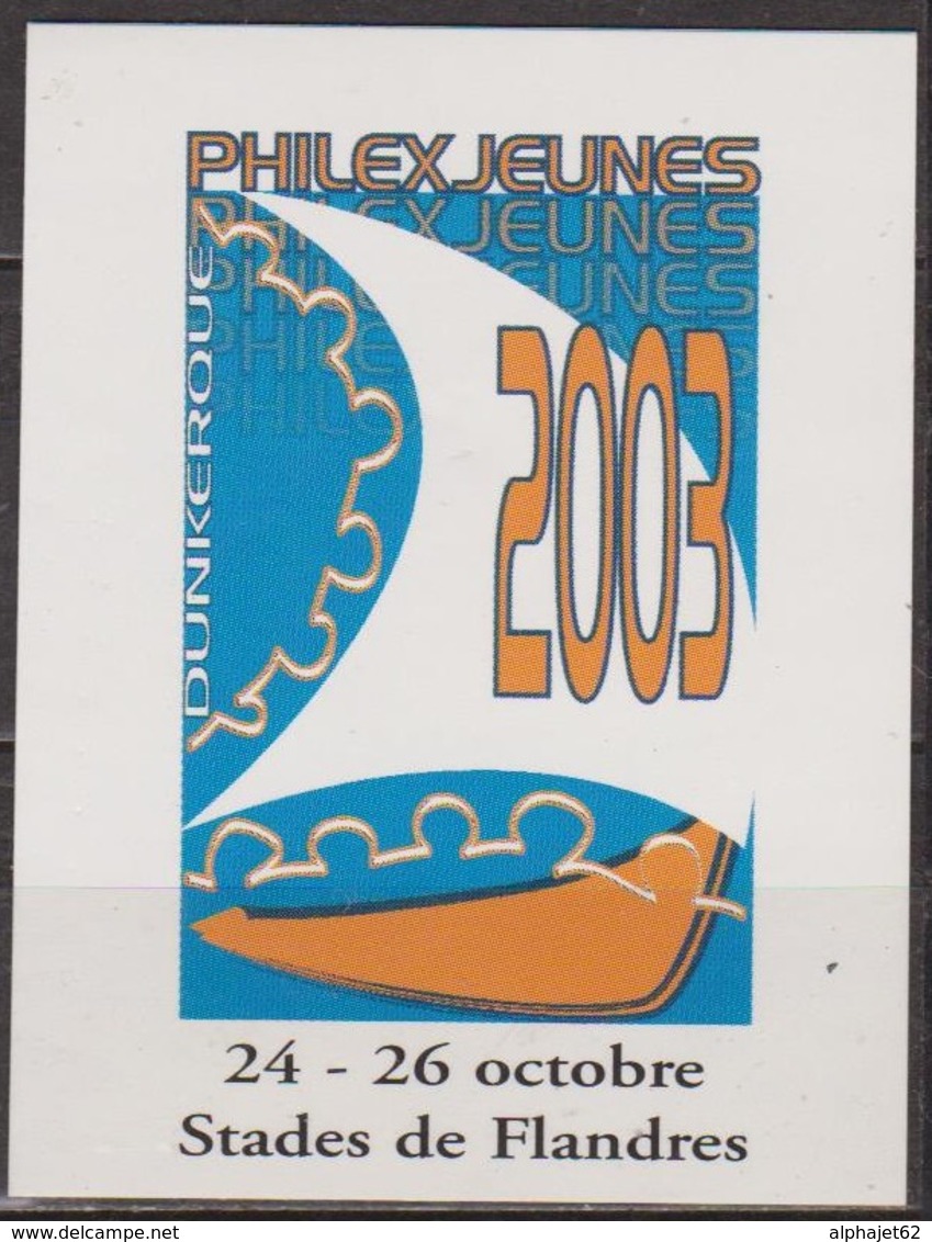 Bateau Stylisé, Voile - FRANCE - Philexjeunes - Dunkerque - 2003 - Briefmarkenmessen