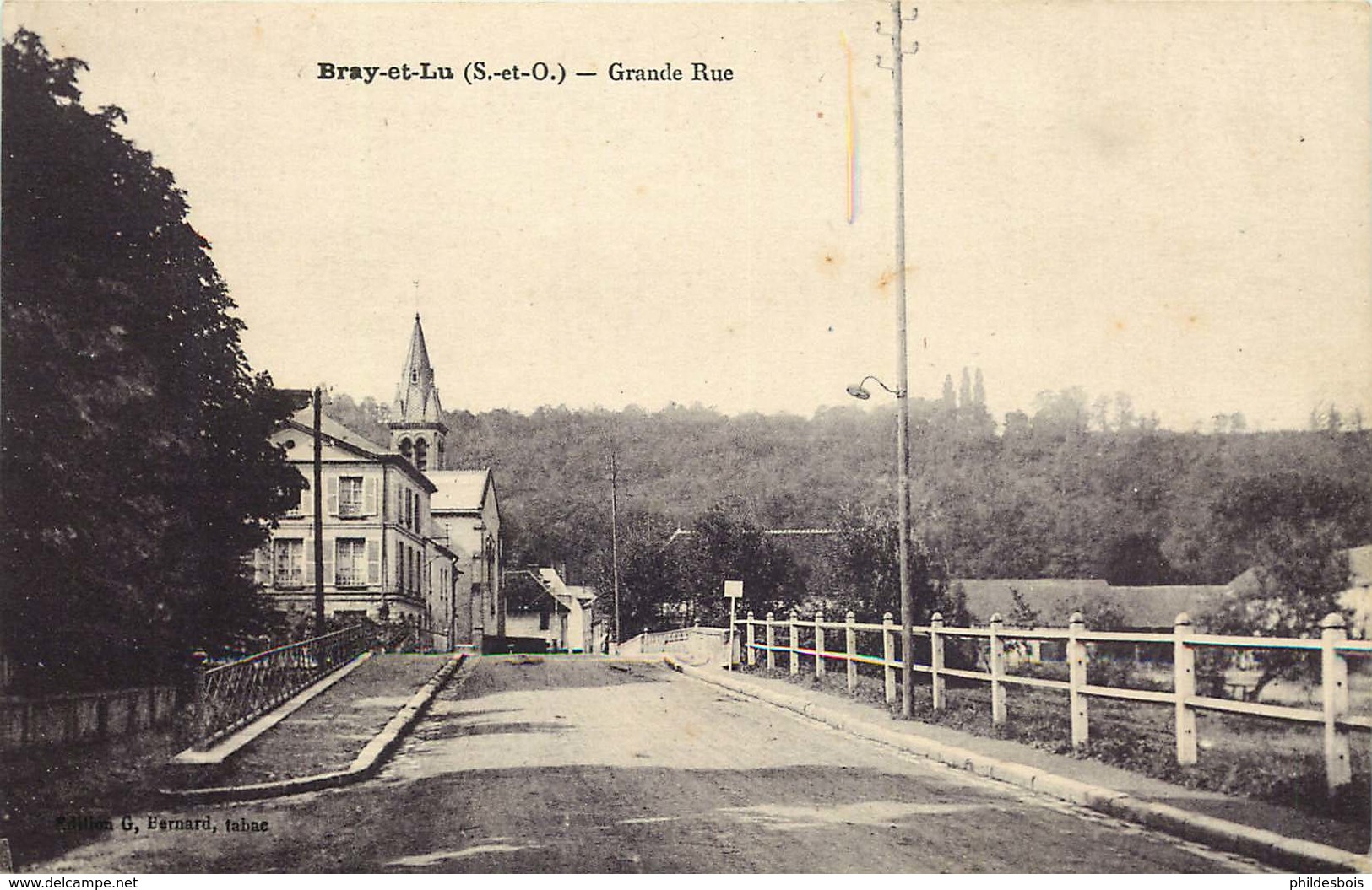 VAL D'OISE  BRAY Et LU  Grande Rue - Bray-et-Lû