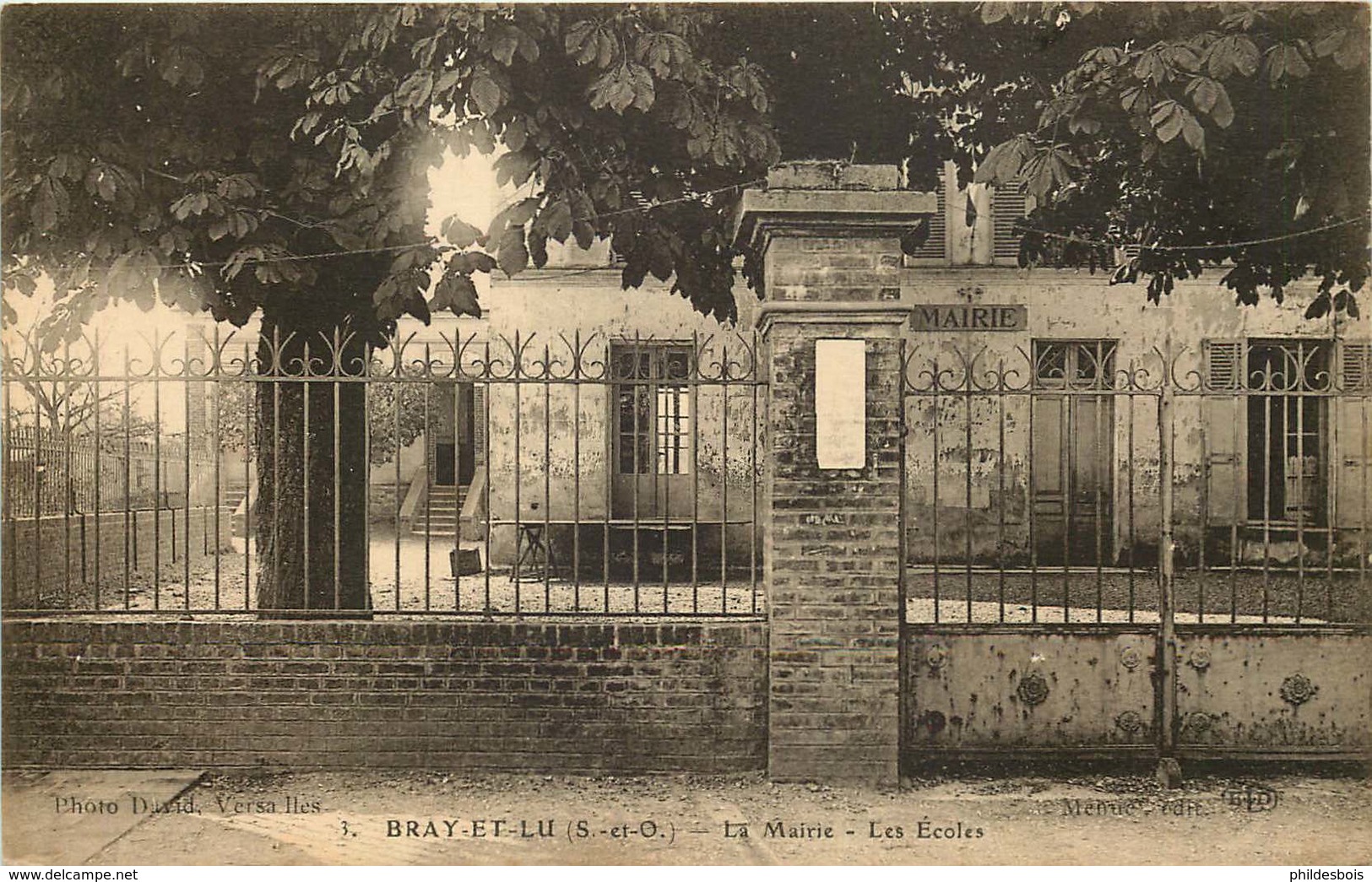 VAL D'OISE  BRAY Et LU  La Mairie Les écoles - Bray-et-Lû