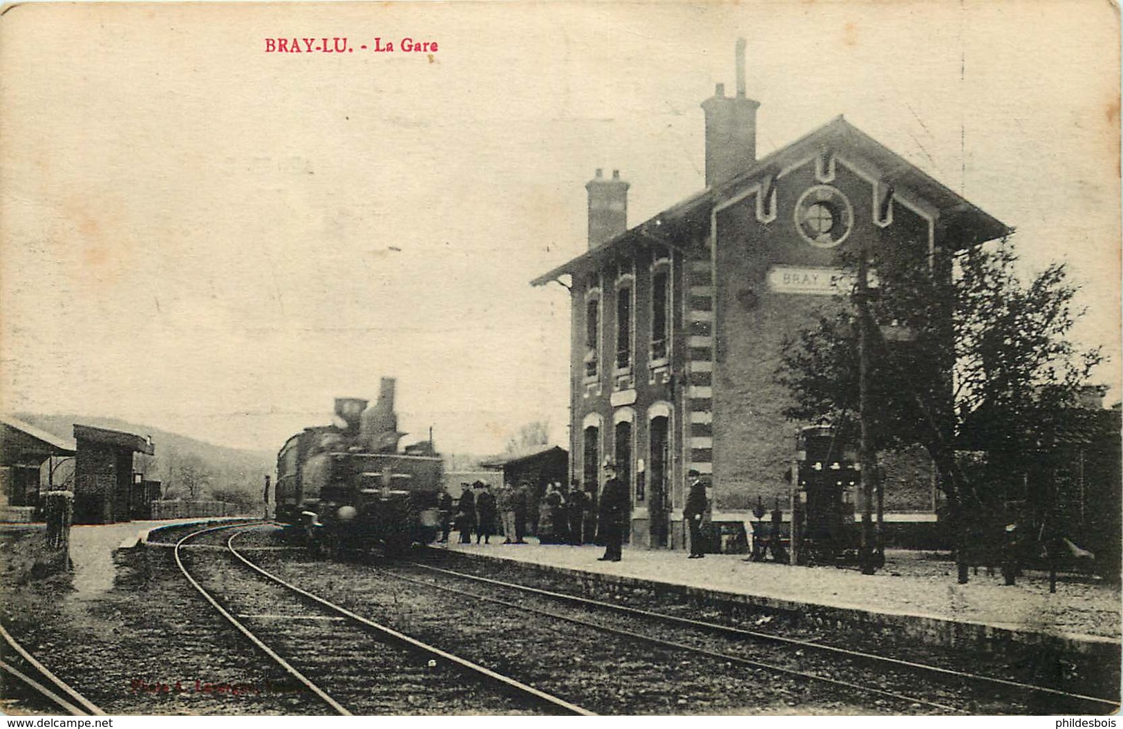 VAL D'OISE  BRAY Et LU  La Gare - Bray-et-Lû