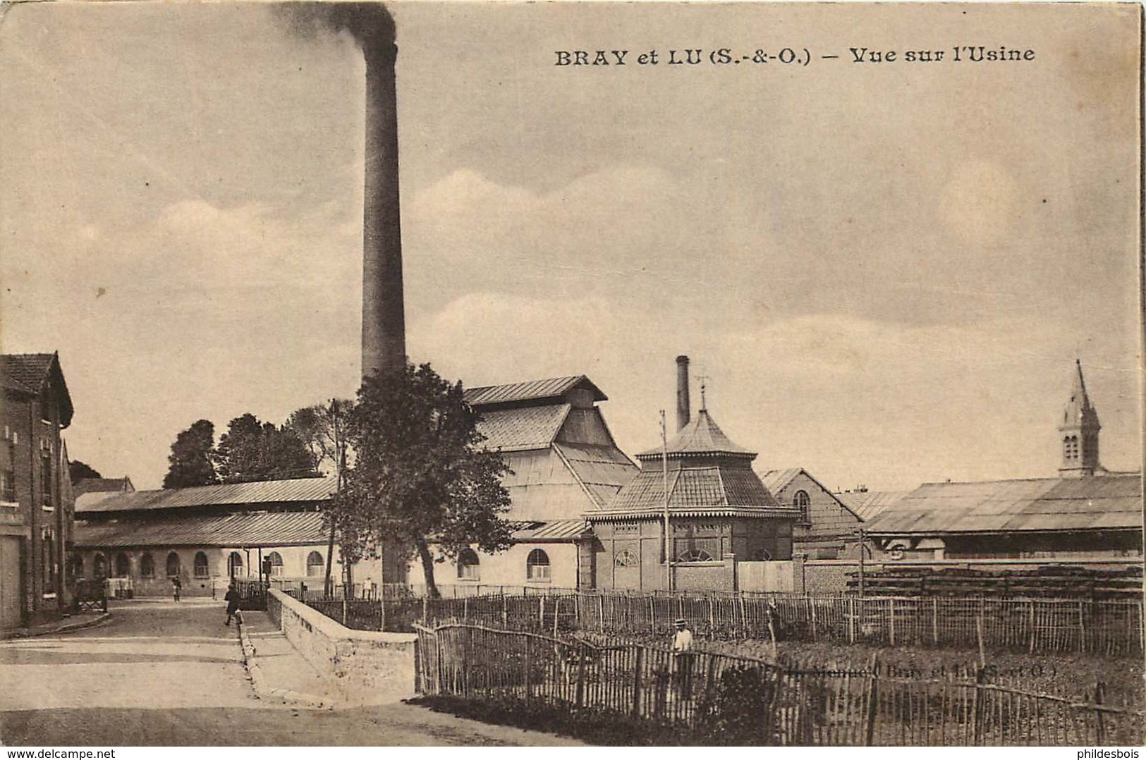 VAL D'OISE  BRAY Et LU  Vue Sur L' Usine - Bray-et-Lû