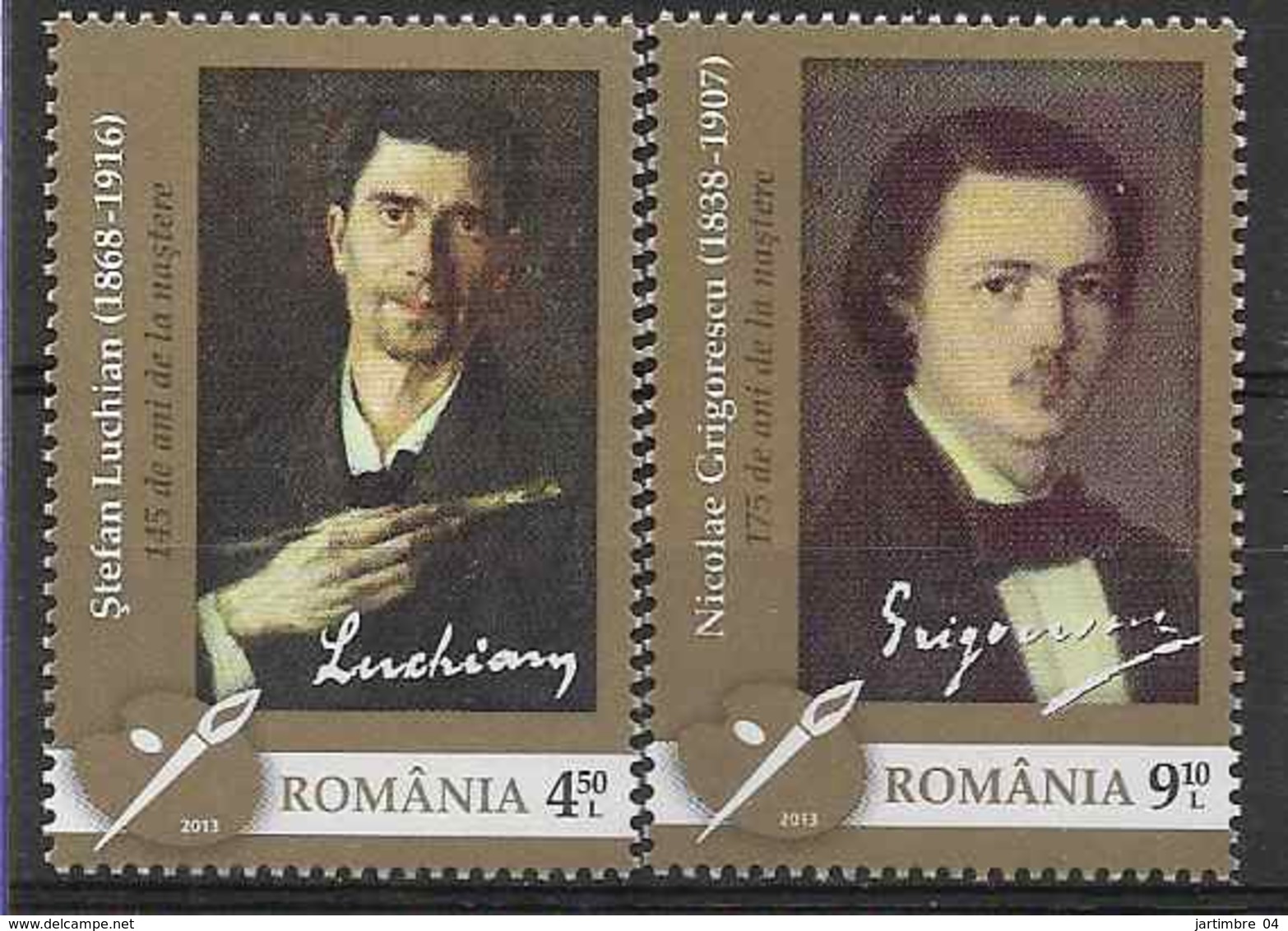 2013 ROUMANIE 5648-49** Art, Peintres Roumains - Unused Stamps