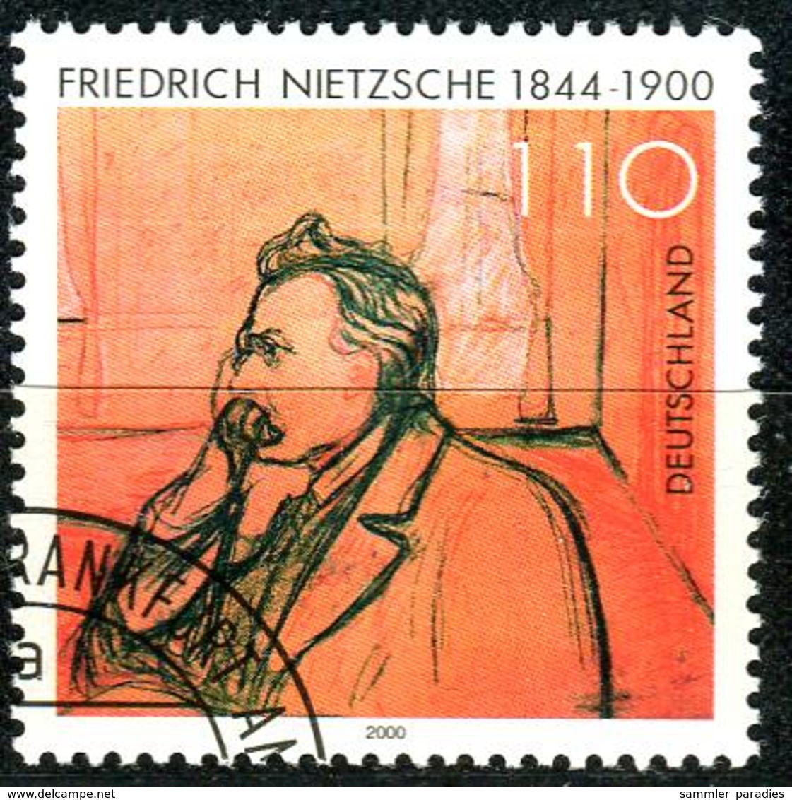 BRD - Mi 2131 - OO Gestempelt (G) - 110Pf   Friedrich Nietzsche - Gebraucht
