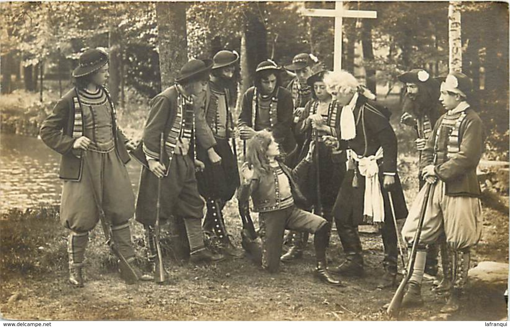 Themes Div -ref X77 - Carte Photo - Reconstitution - Histoire - Guerre De Vendée - Chouans   - Carte Photo Bon Etat - - Histoire