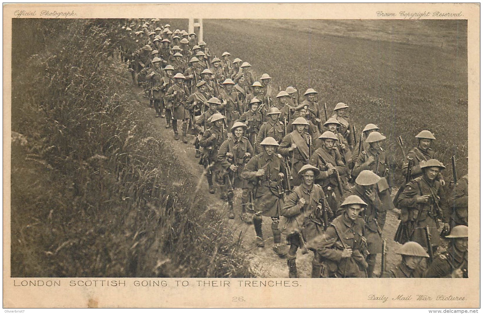 Guerre 1914-1915 - London Scottish Going To Their Trenches - Guerre 1914-18