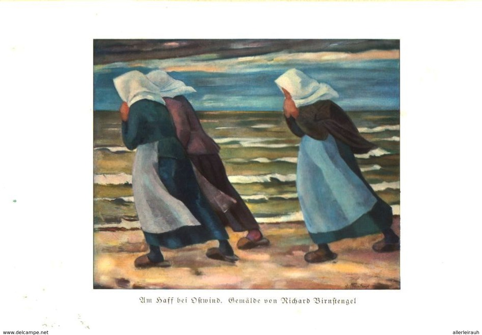 Am Haff Bei Ostwind (Gemälde Von Richard Birnstengel) / Druck, Entnommen Aus Zeitschrift /1935 - Packages